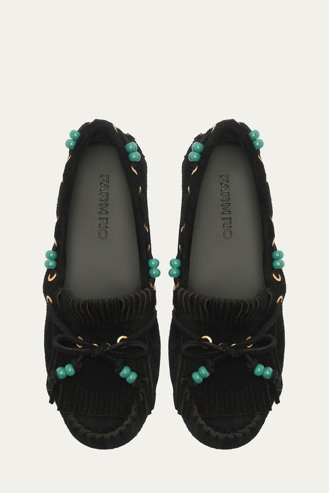 Black Fringe Suede Moccasin - Image 4