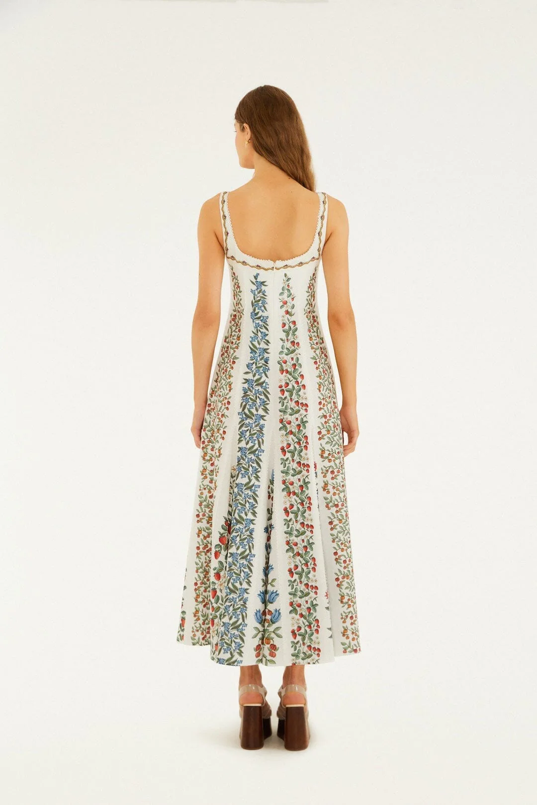 Off-White Fruit Beauty Lenzing Ecovero Euroflax Maxi Dress - Image 3