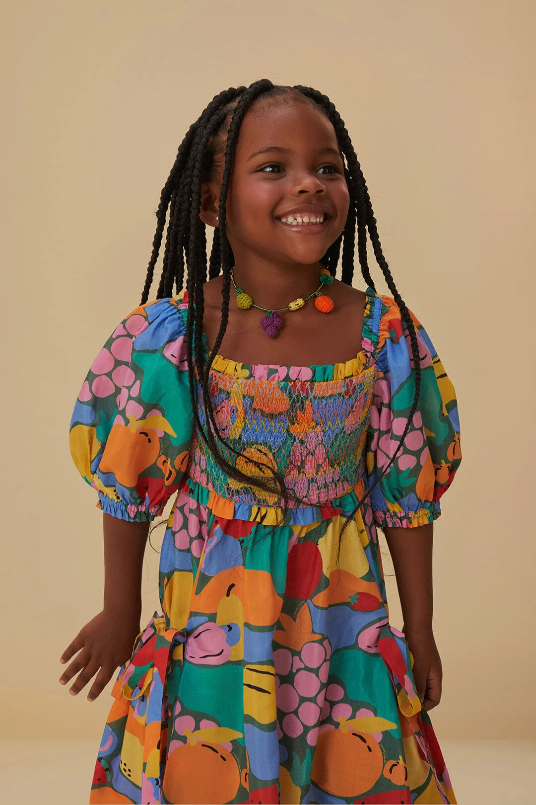 Fruit Landscape Kids Dress - Image 3