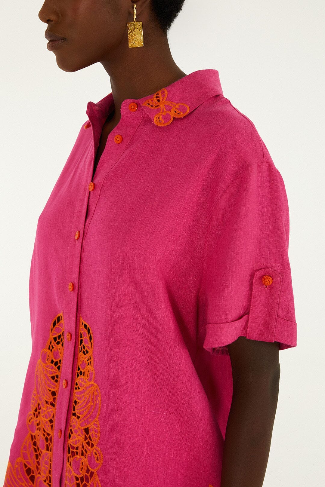 Pink Fruit Richelieu Artisanal Euroflax Premium Linen Shirt - Image 2