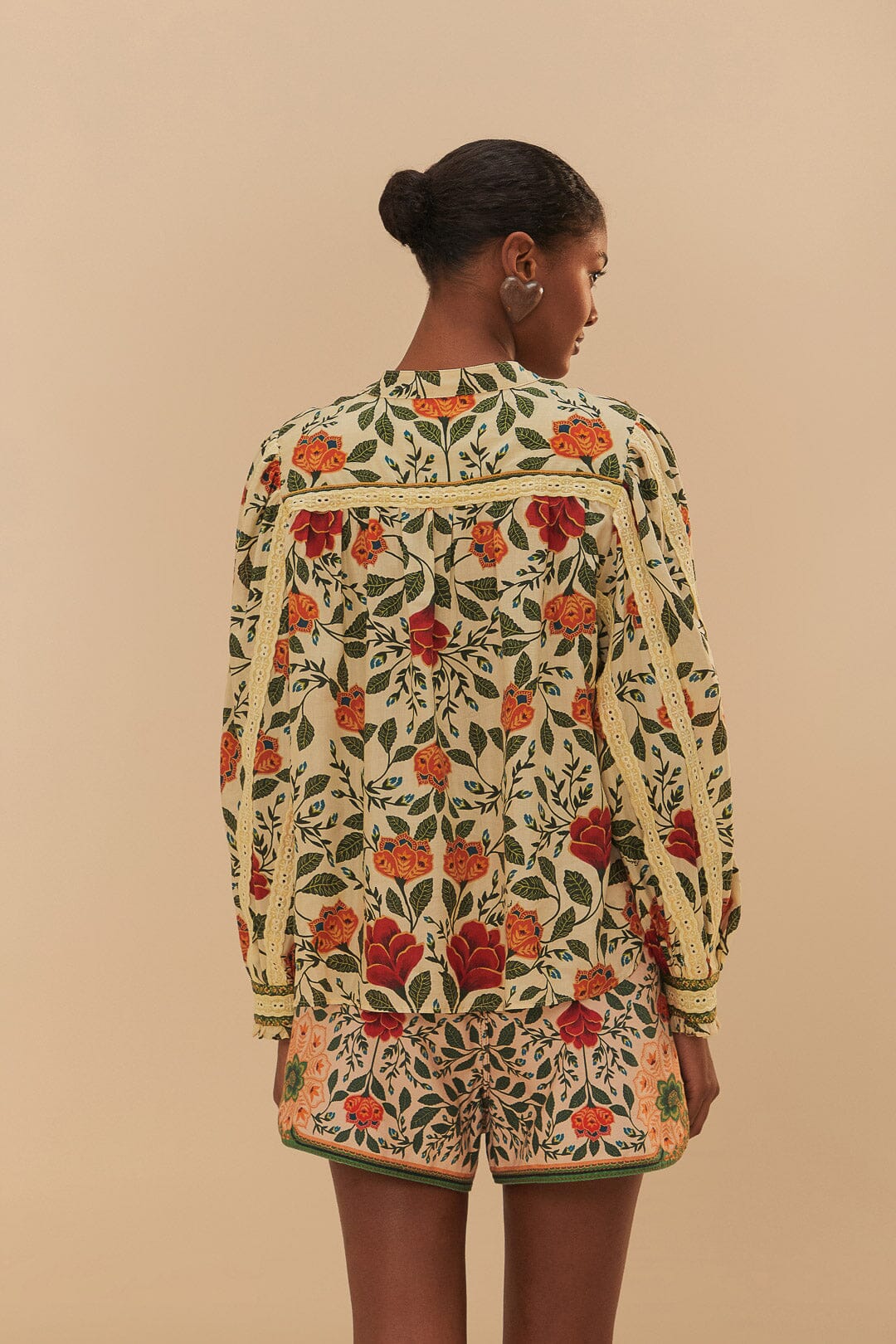 GARDEN TAPESTRY SAND BLOUSE - Image 4