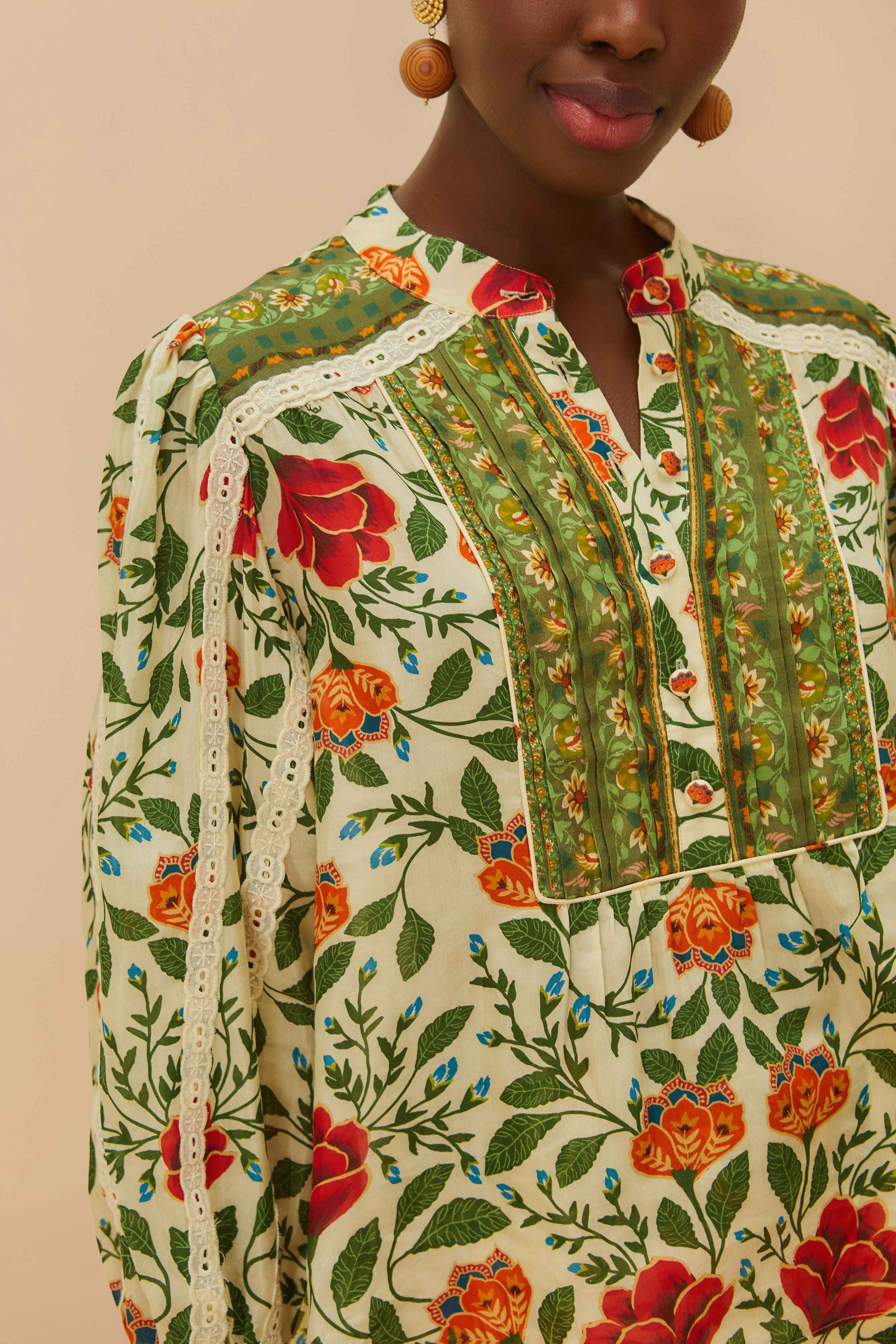 Sand Garden Tapestry Blouse - Image 2