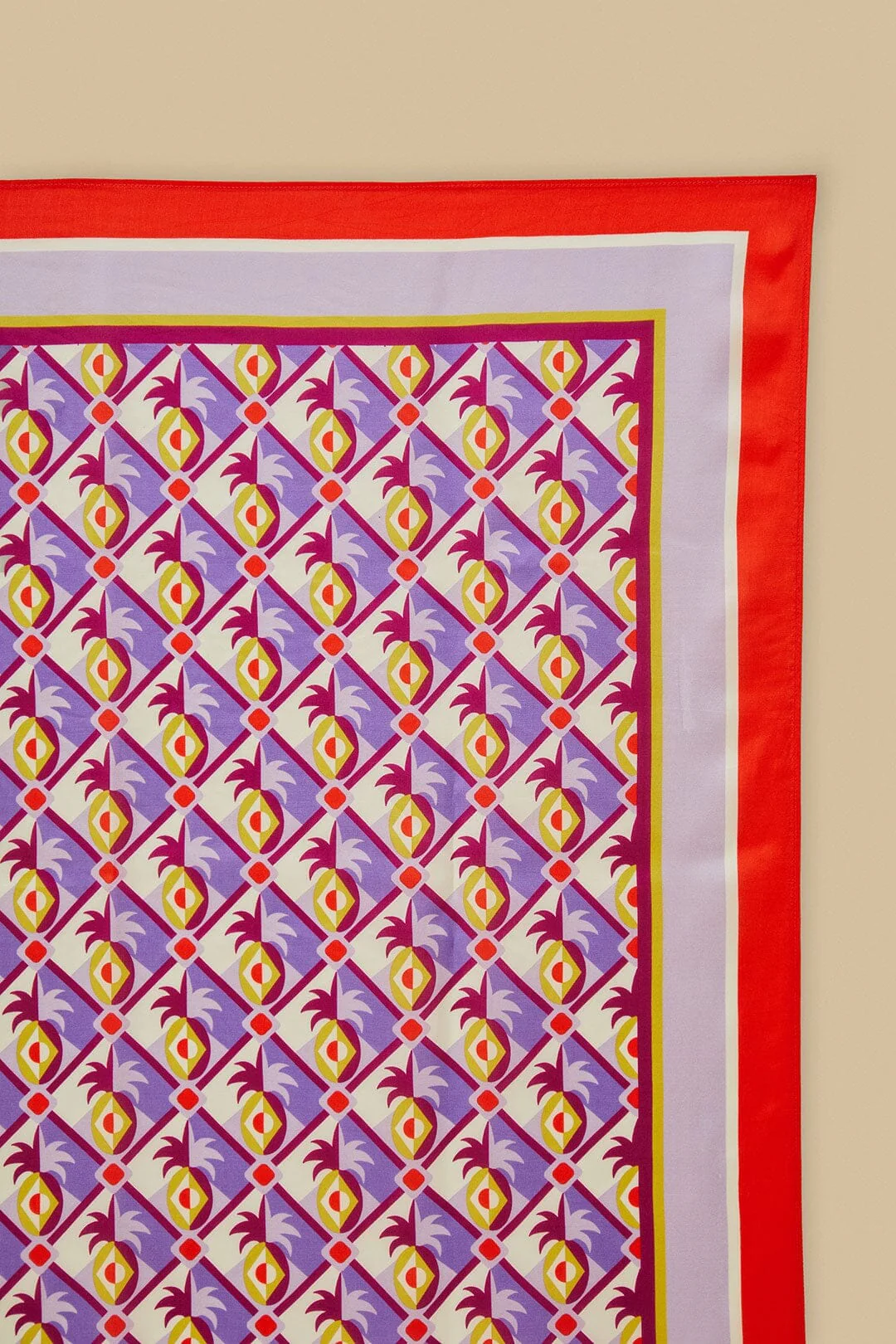 Multicolor Graphic Pineapple Scarf - Image 3