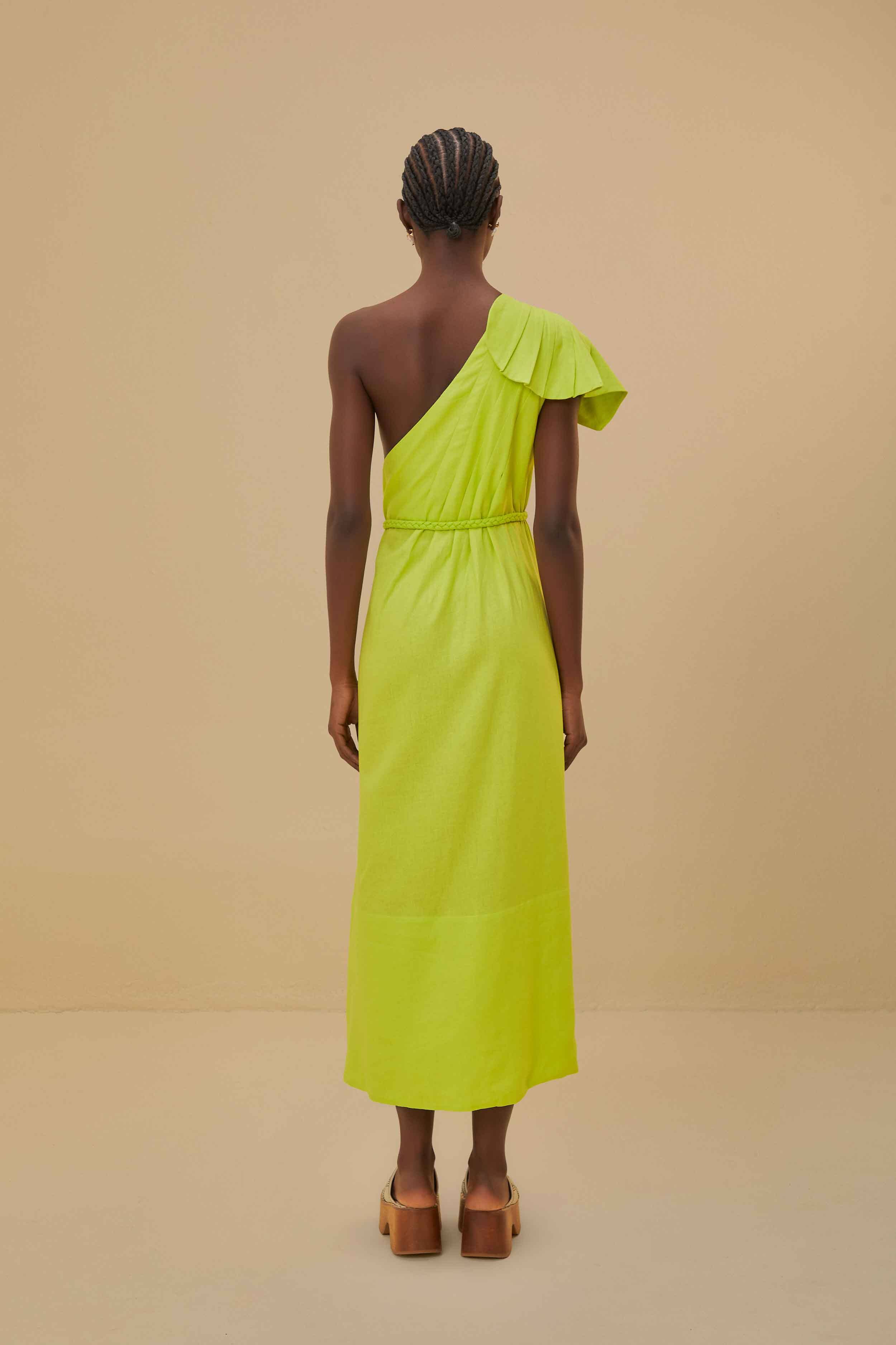 Green Leaf Lenzing™ Ecovero™ Euroflax™ Maxi Dress - Image 4