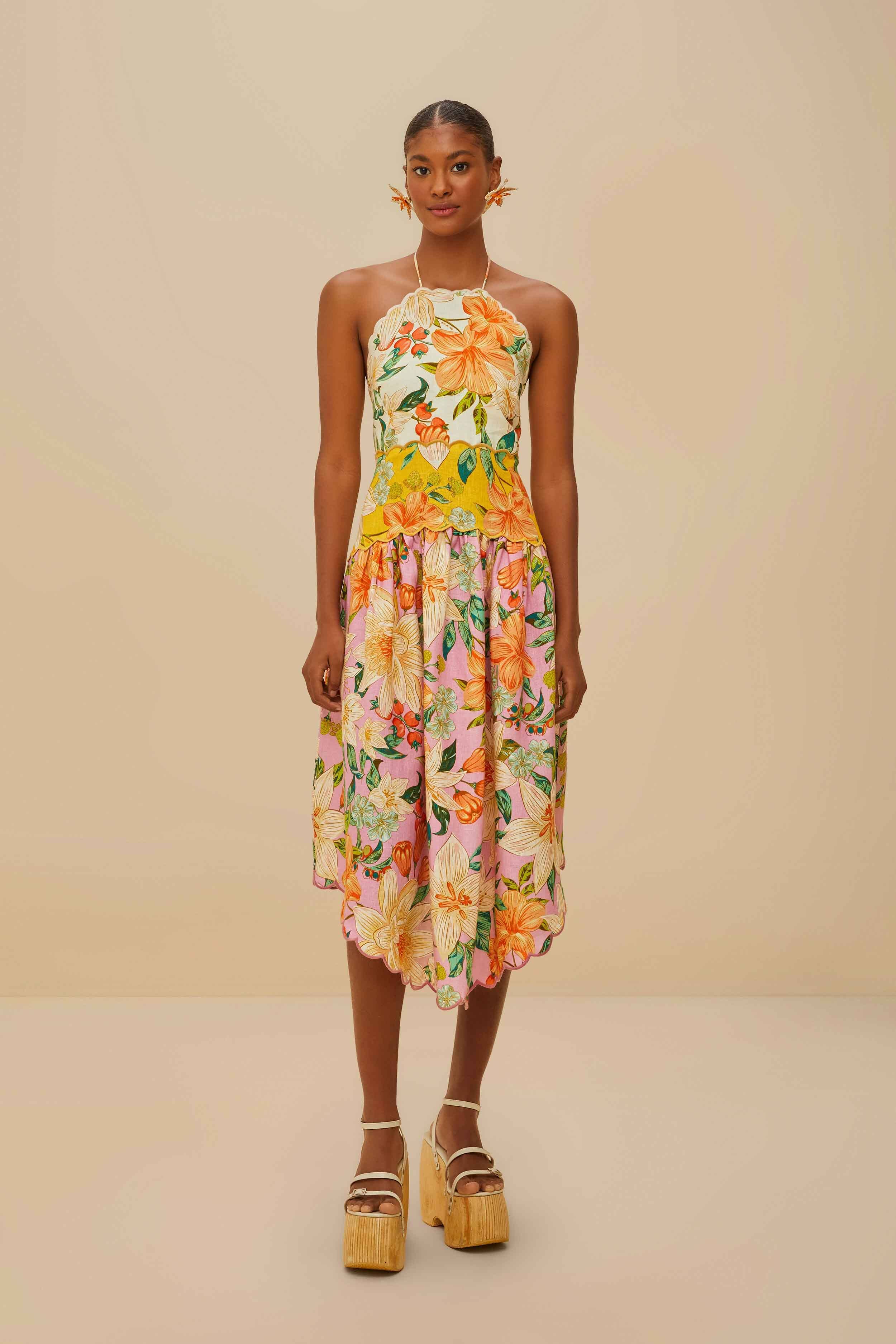 Guaragarden Euroflax™ Premium Linen Sleeveless Midi Dress