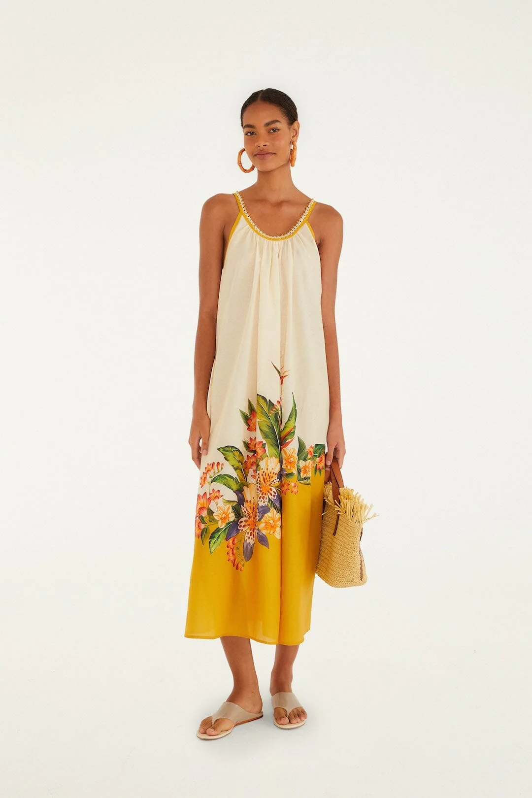 Light Blush Hilo Stripes Maxi Dress