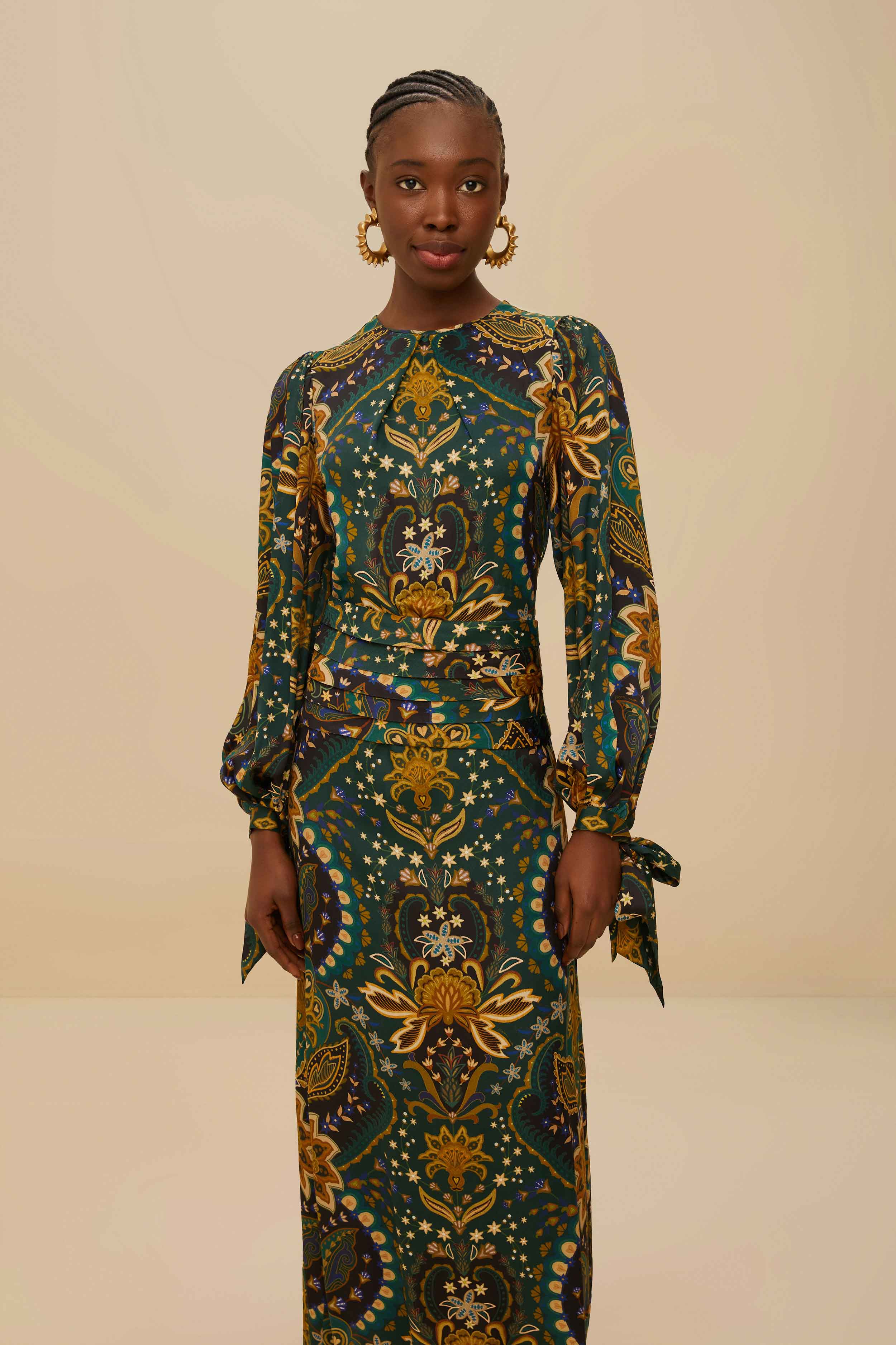 Black Jaipur LENZING™ ECOVERO™ Viscose Maxi Dress - Image 3