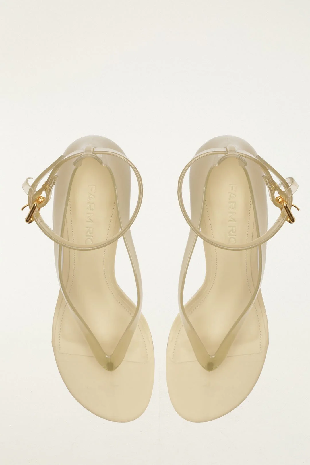 Off-White Jelly Heel Sandal - Image 3