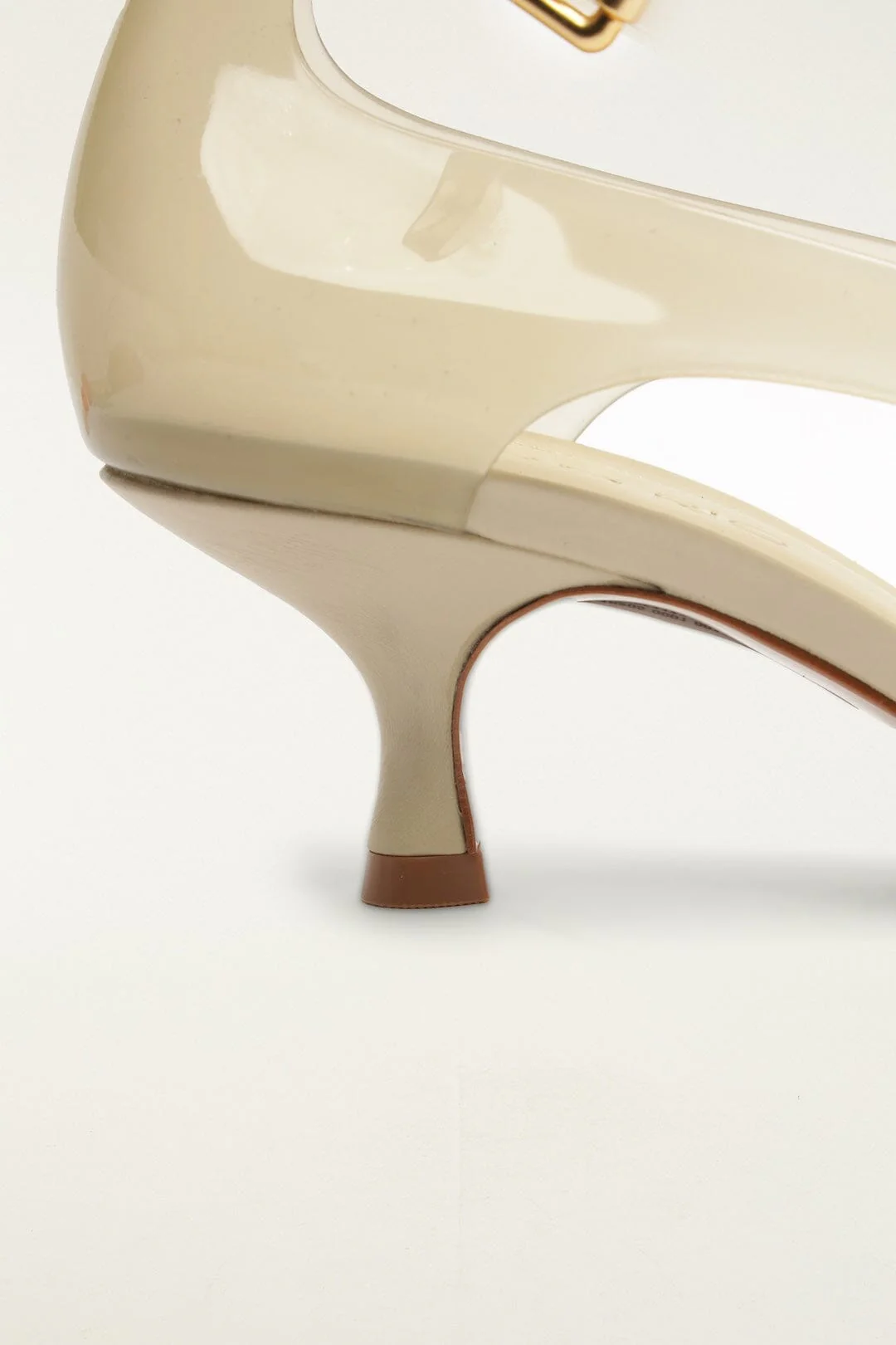 Off-White Jelly Heel Sandal - Image 5