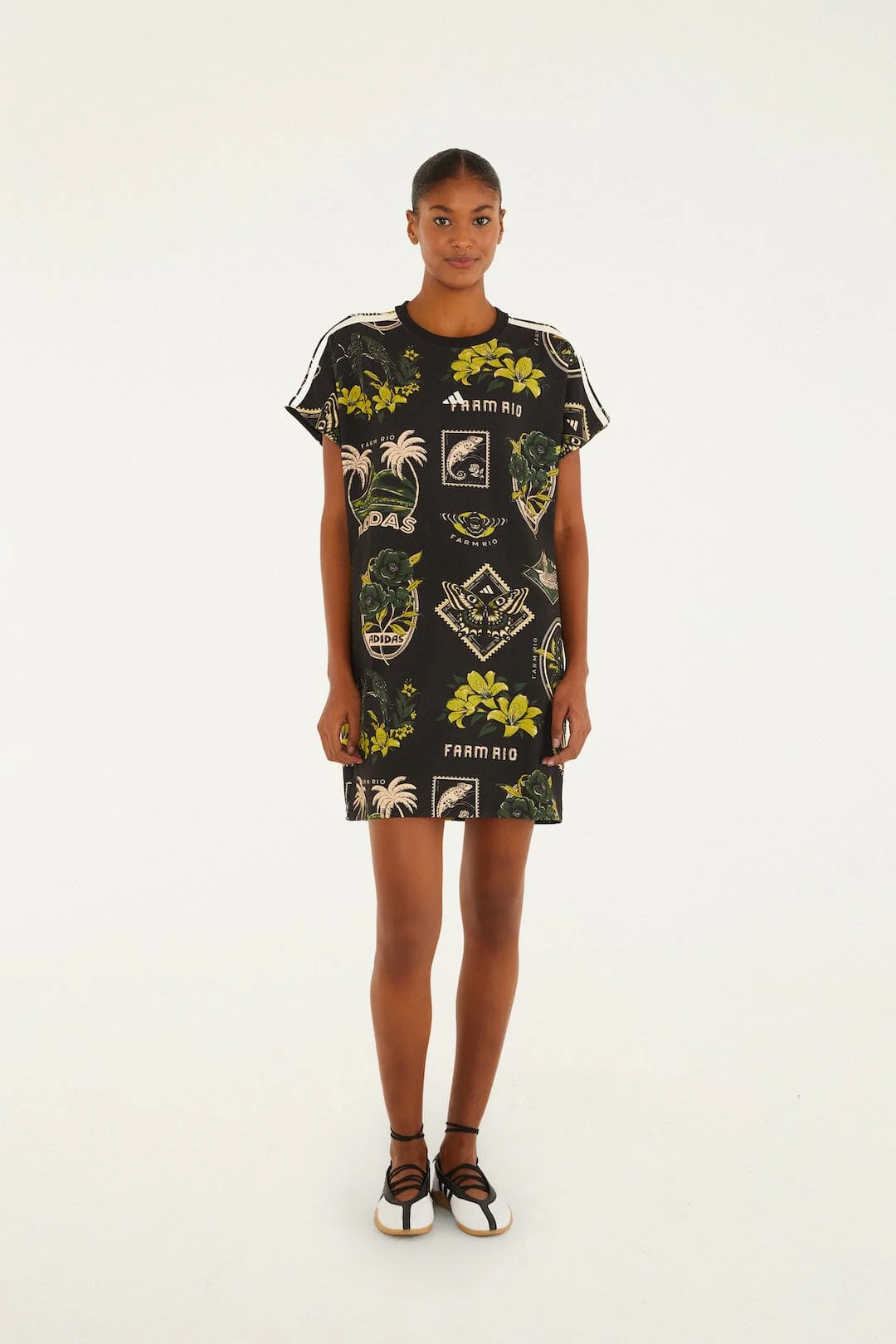 Label Garden Black Adidas T Dress - Image 3