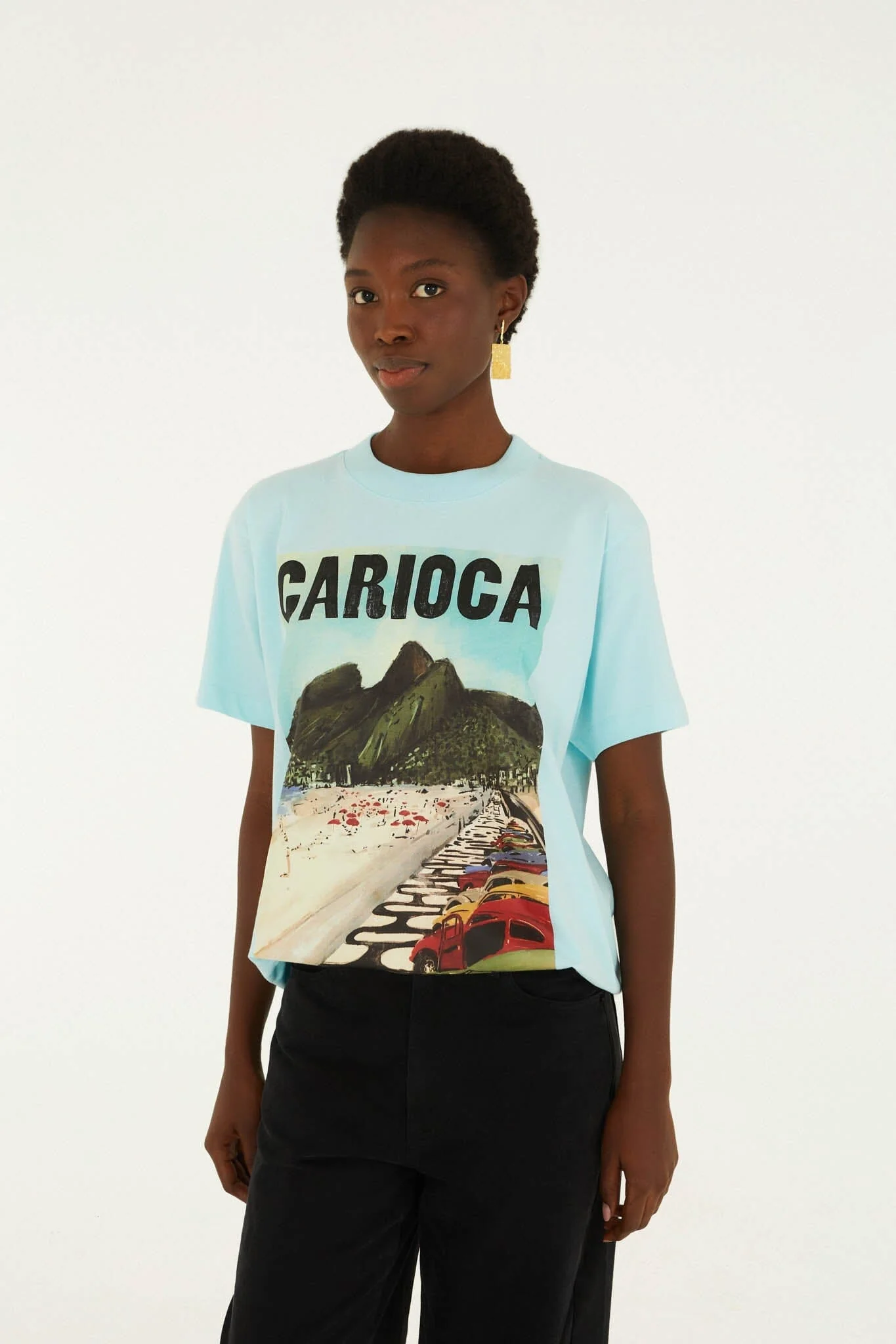 Dois Irmaos Landscape Carioca Organic Cotton Relaxed T-Shirt