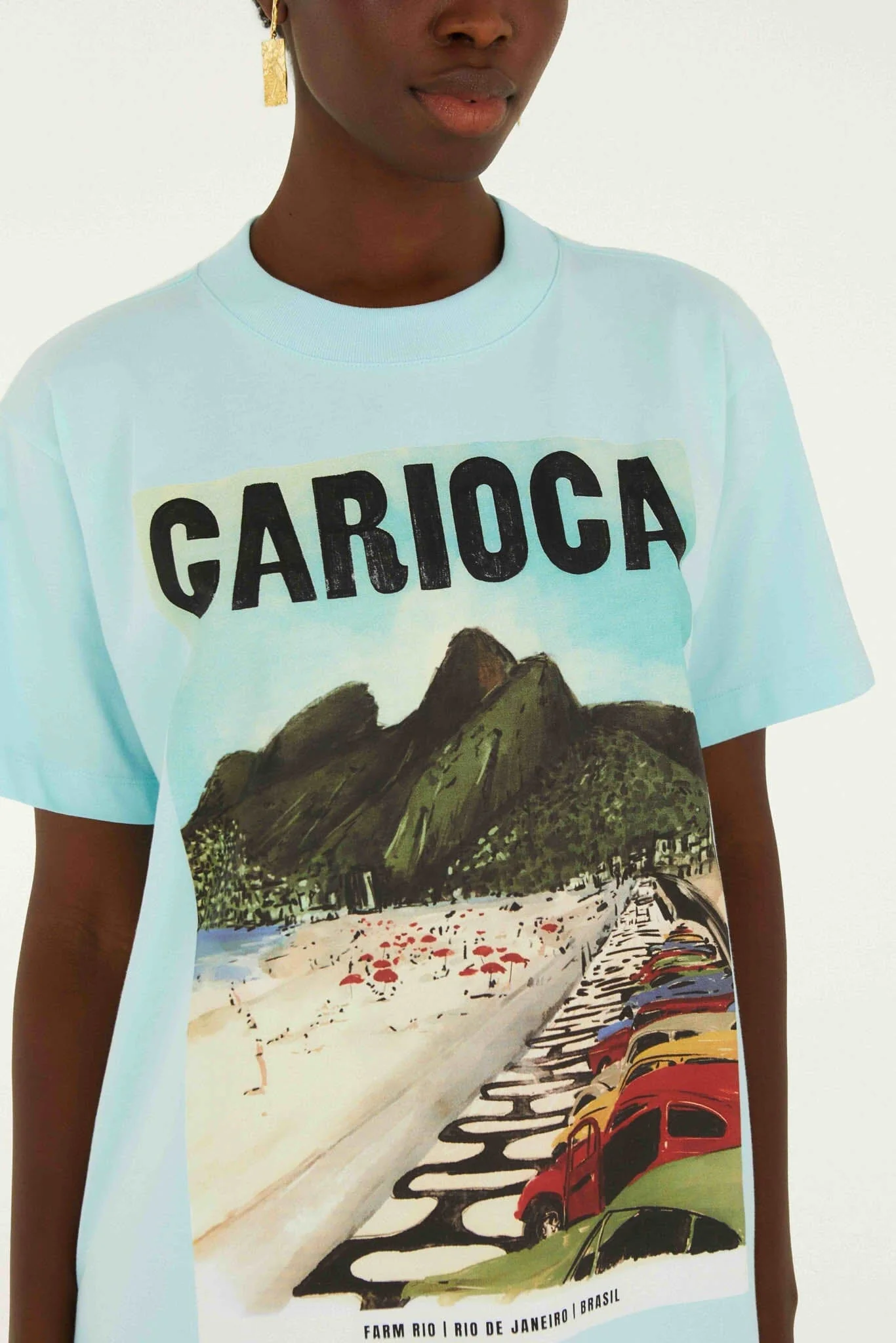 Dois Irmaos Landscape Carioca Organic Cotton Relaxed T-Shirt - Image 2