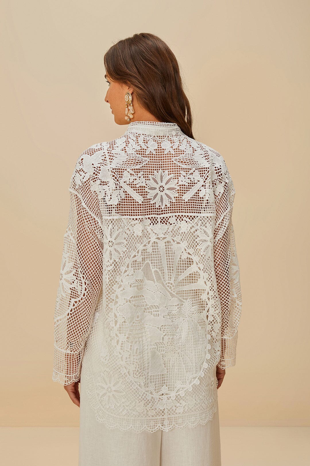 Off-White Landscape Guipure Shirt - Image 3