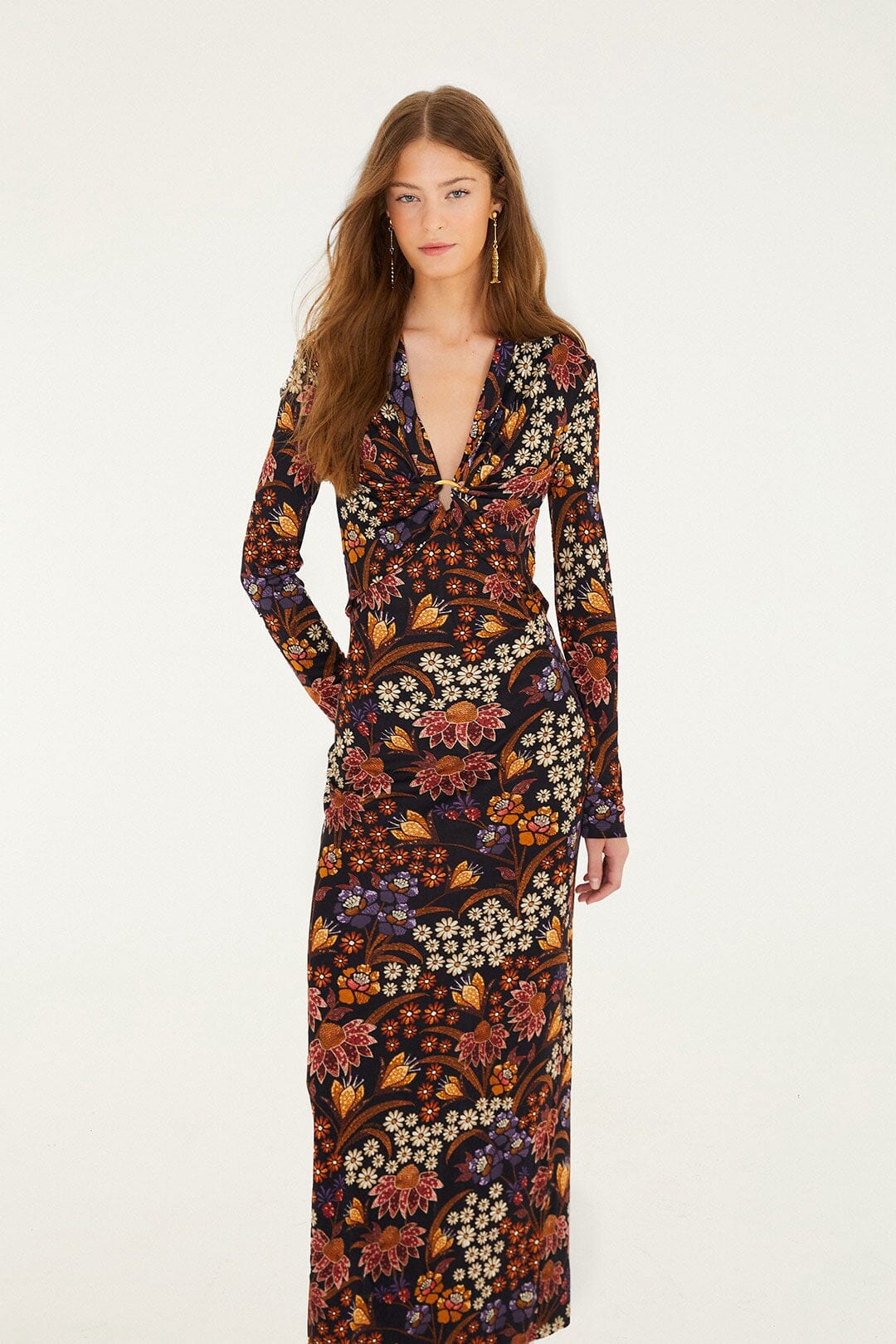 Black Lili Long Sleeve Maxi Dress - Image 4