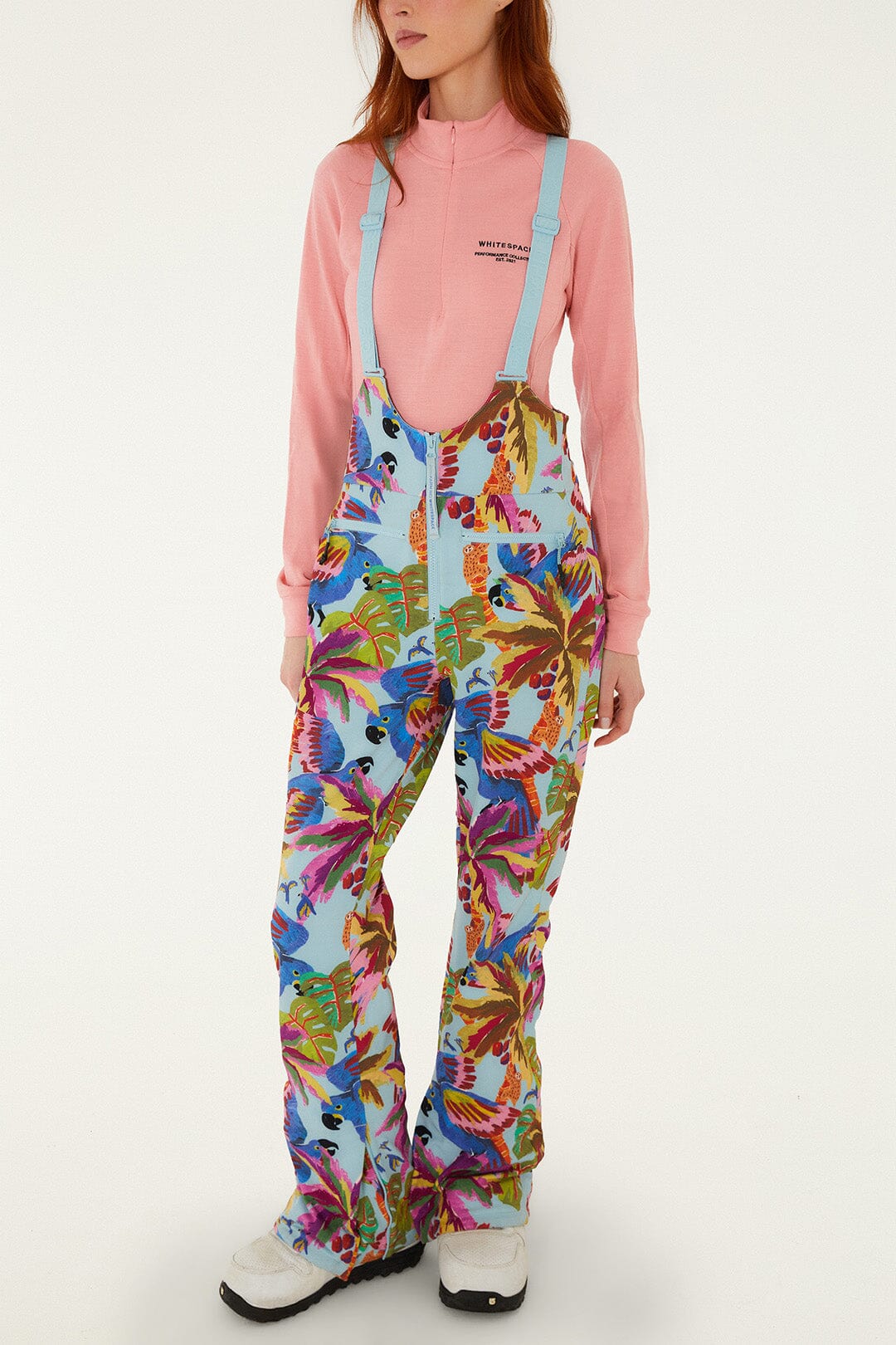 Blue Macaw Suspenders Ski Pants - Image 2