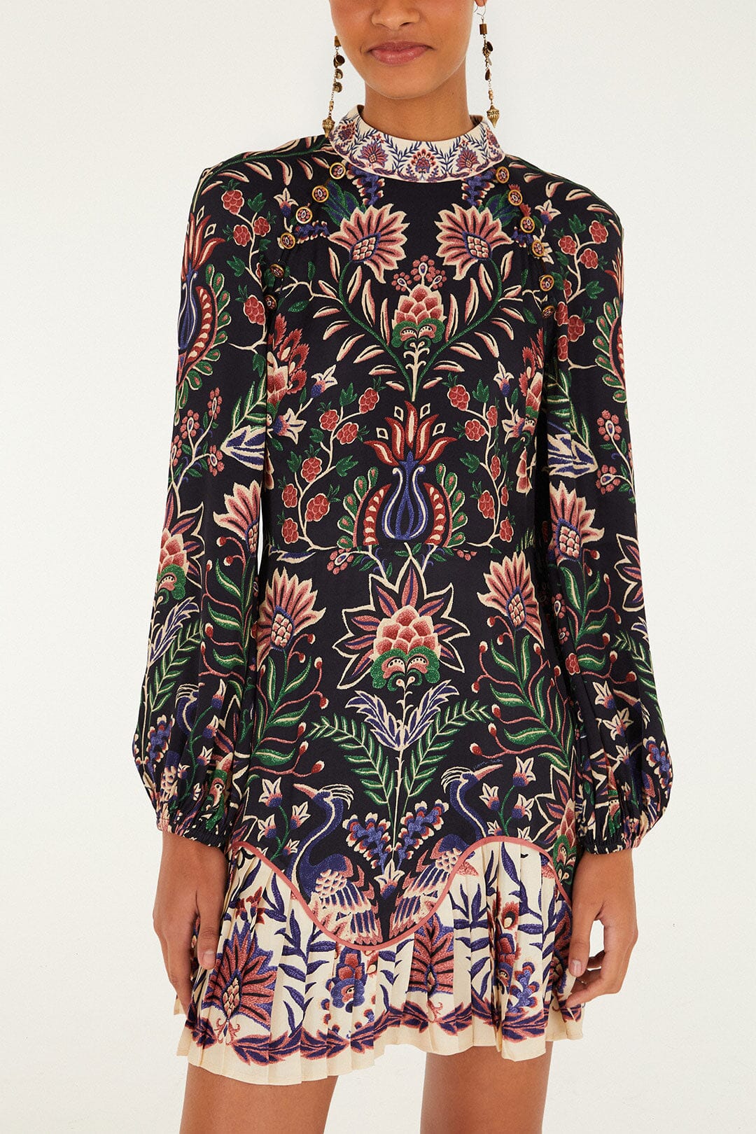 Black Marvelous Garden Lenzing™ Ecovero™ Mini Dress - Image 2