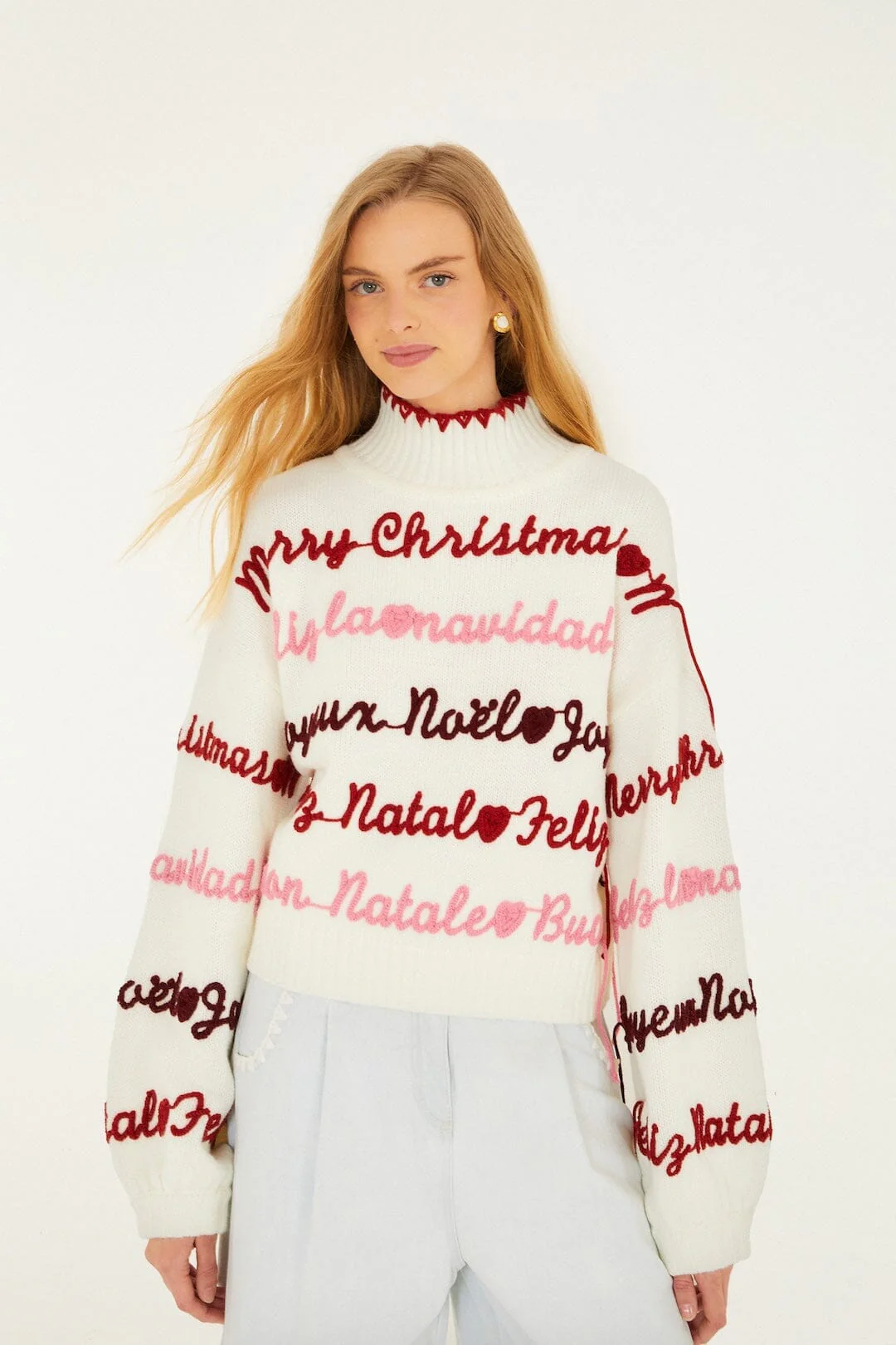 Off-White Merry Christmas Knit Sweater - Image 2