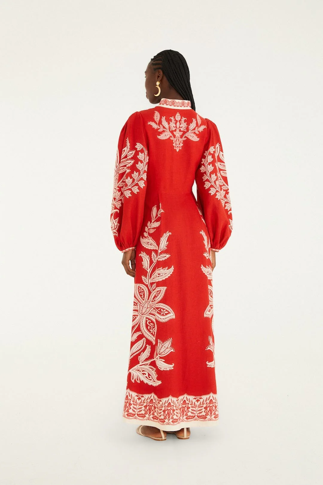 Red Miranda Lenzing Ecovero Euroflax Maxi Dress - Image 3