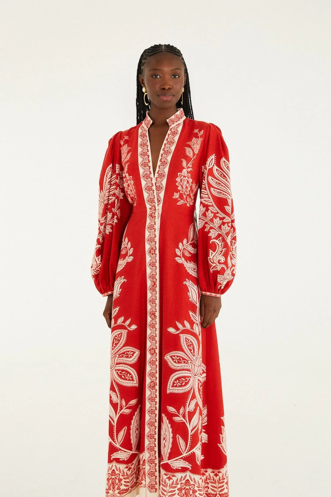 Red Miranda Lenzing Ecovero Euroflax Maxi Dress - Image 4