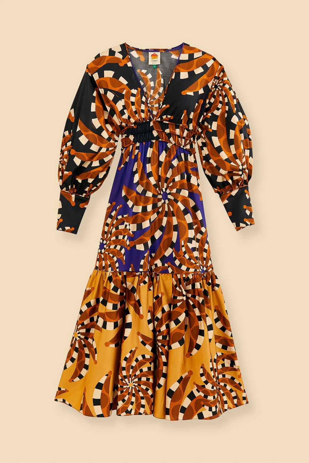 Mixed Bananada Long Sleeve Maxi Dress - Image 5