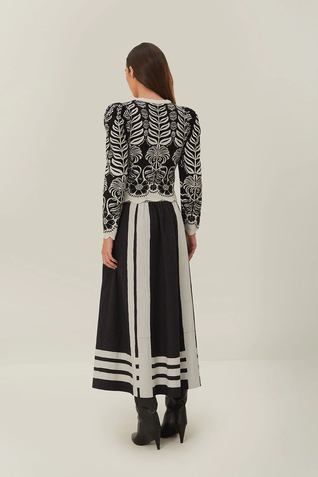 Black Nature Midi Skirt - Image 5