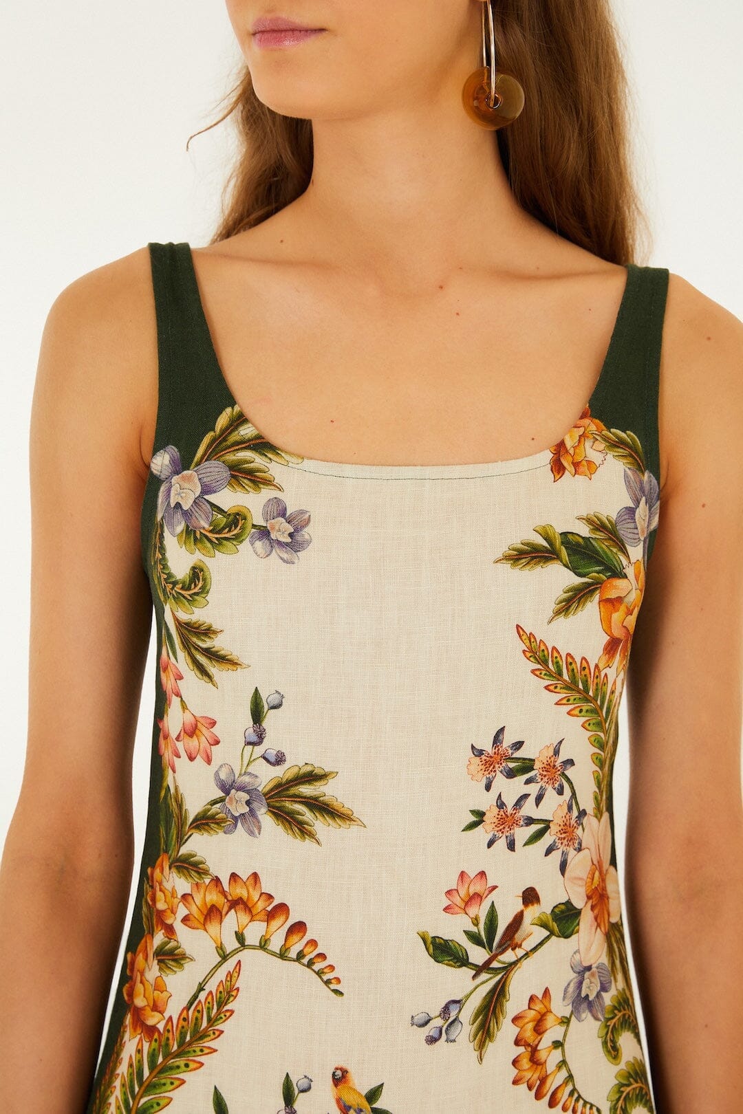 Sand Nature Square Neck Mini Dress - Image 2