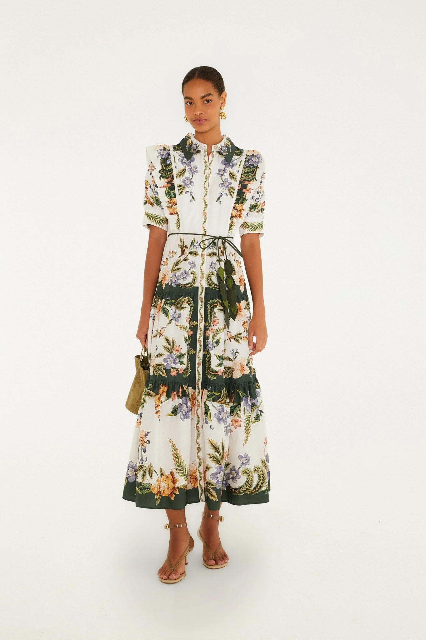 Sand Nature Short Sleeve Maxi Dress