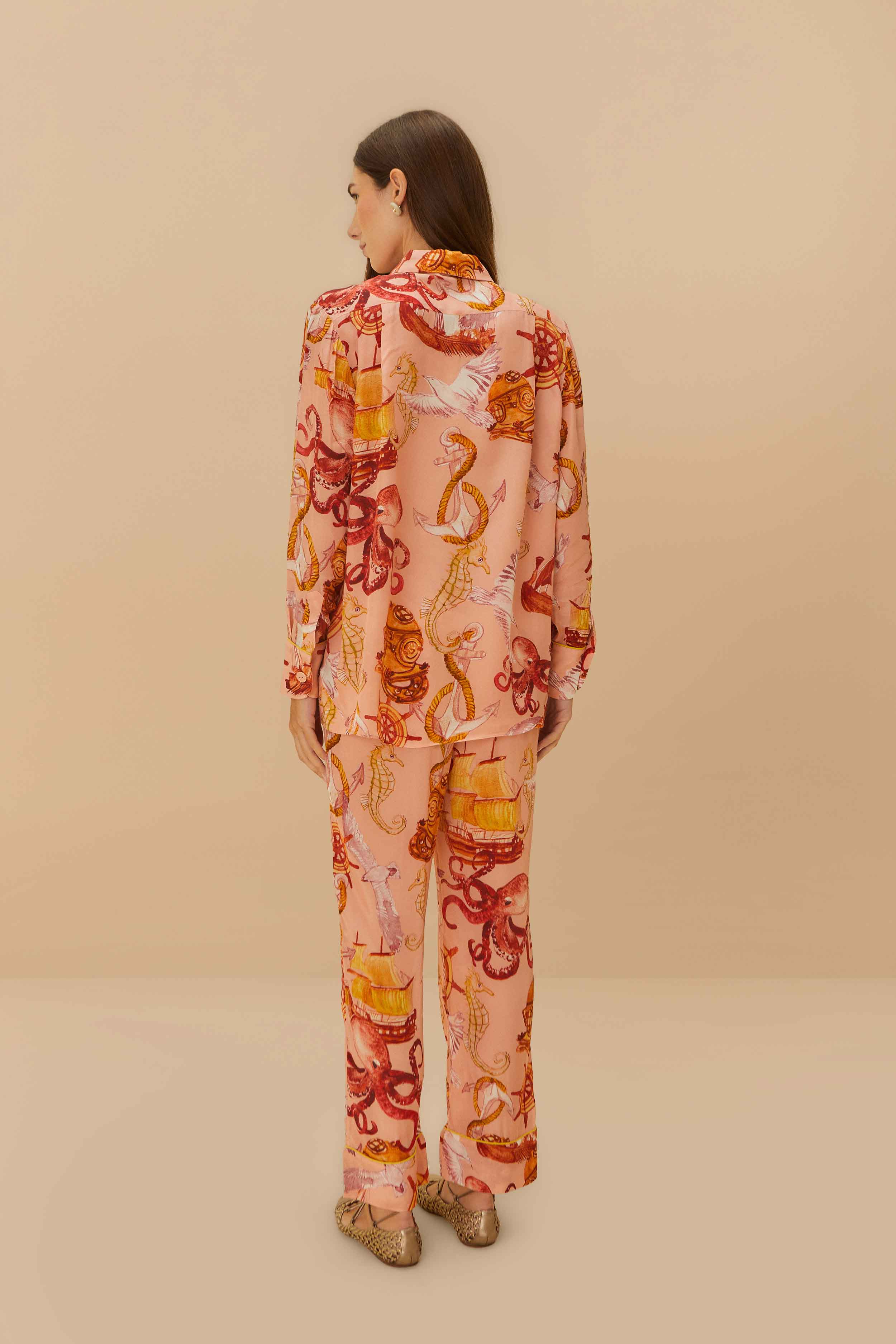 Pink Nautical Wonder Pajama Pants - Image 4