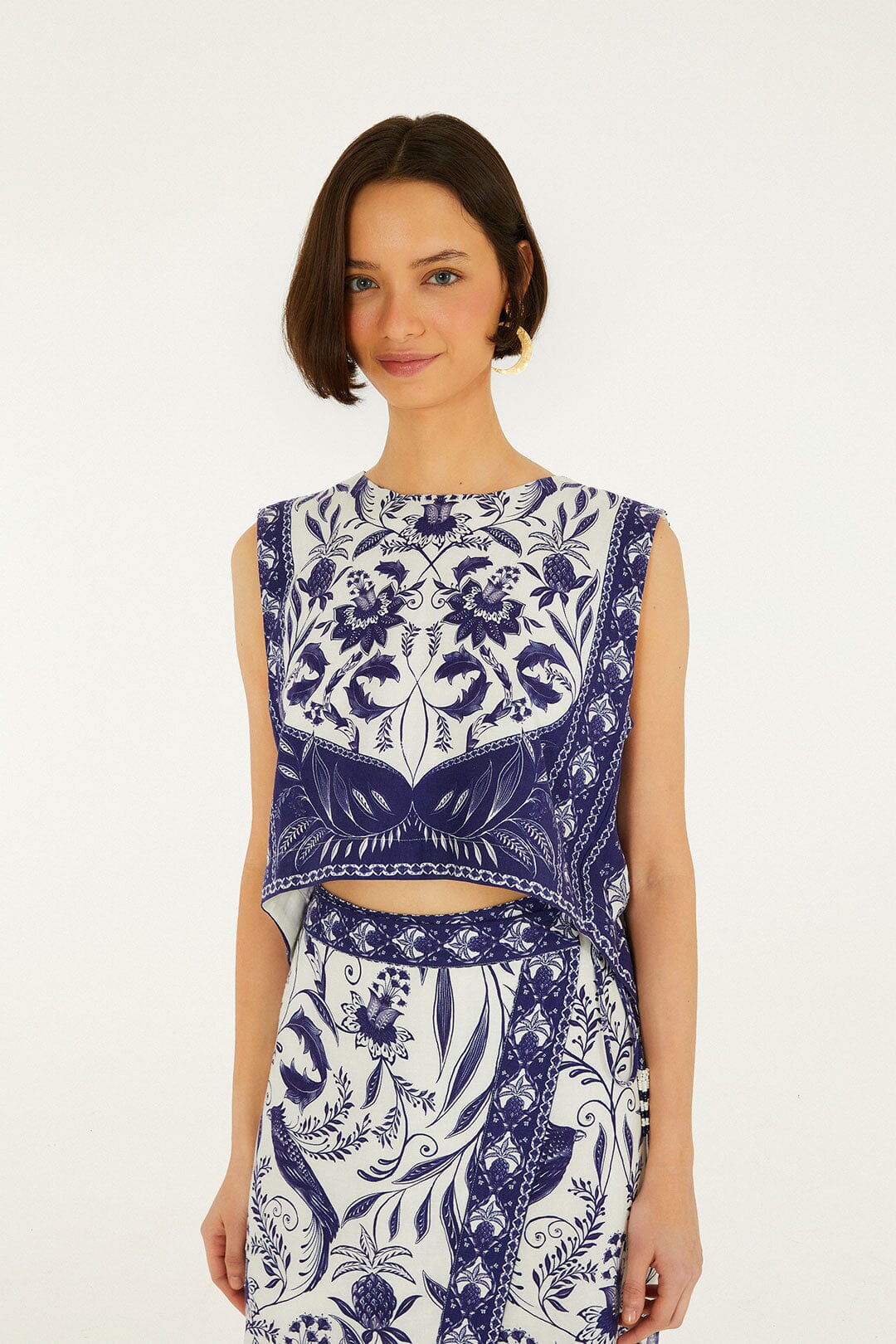Off-White Nina Lenzing Ecovero Euroflaxcrop Top