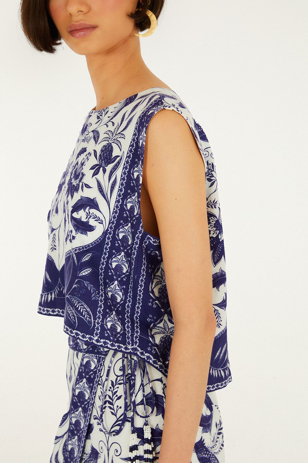 Off-White Nina Lenzing Ecovero Euroflaxcrop Top - Image 2