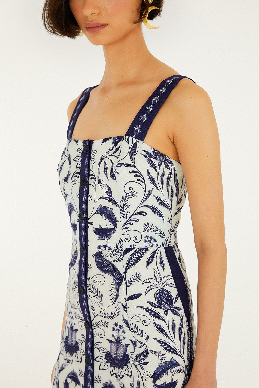 Off-White Nina Euroflax Premium Linen Mini Dress - Image 2