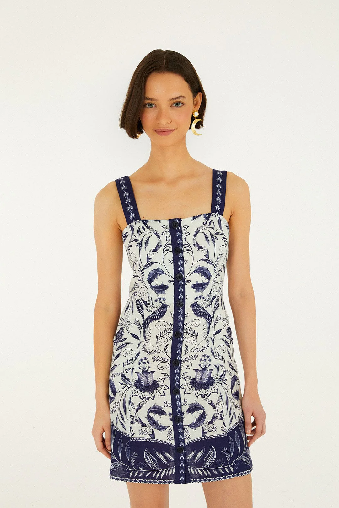 Off-White Nina Euroflax Premium Linen Mini Dress - Image 4