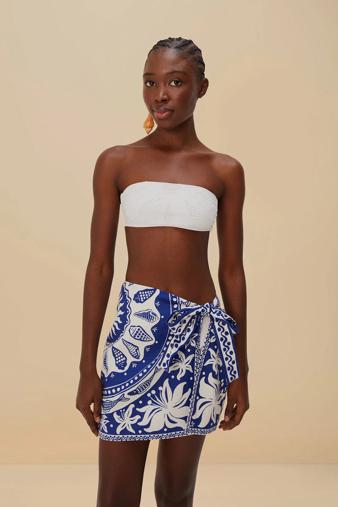 Off-White Ocean Scarf LENZING™ ECOVERO™ Euroflax™ Mini Skirt