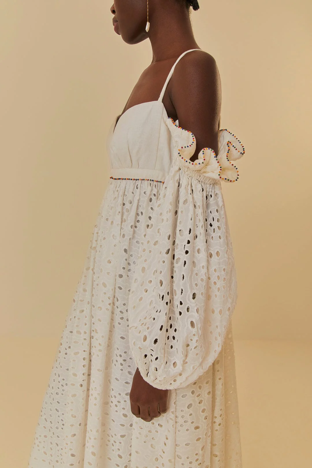 Off-White 3D Flower Maxi Dress - Image 3