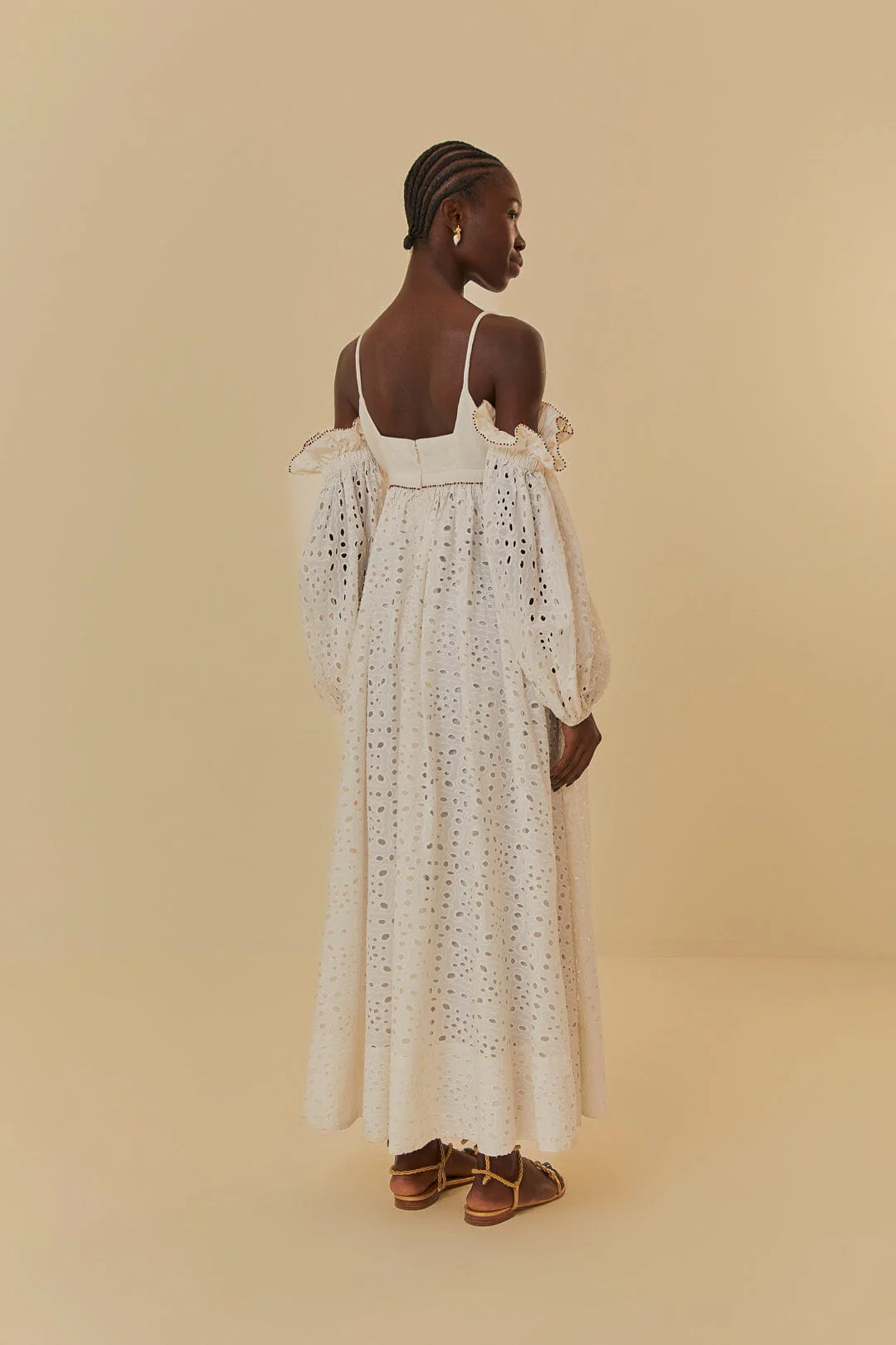 Off-White 3D Flower Maxi Dress - Image 4