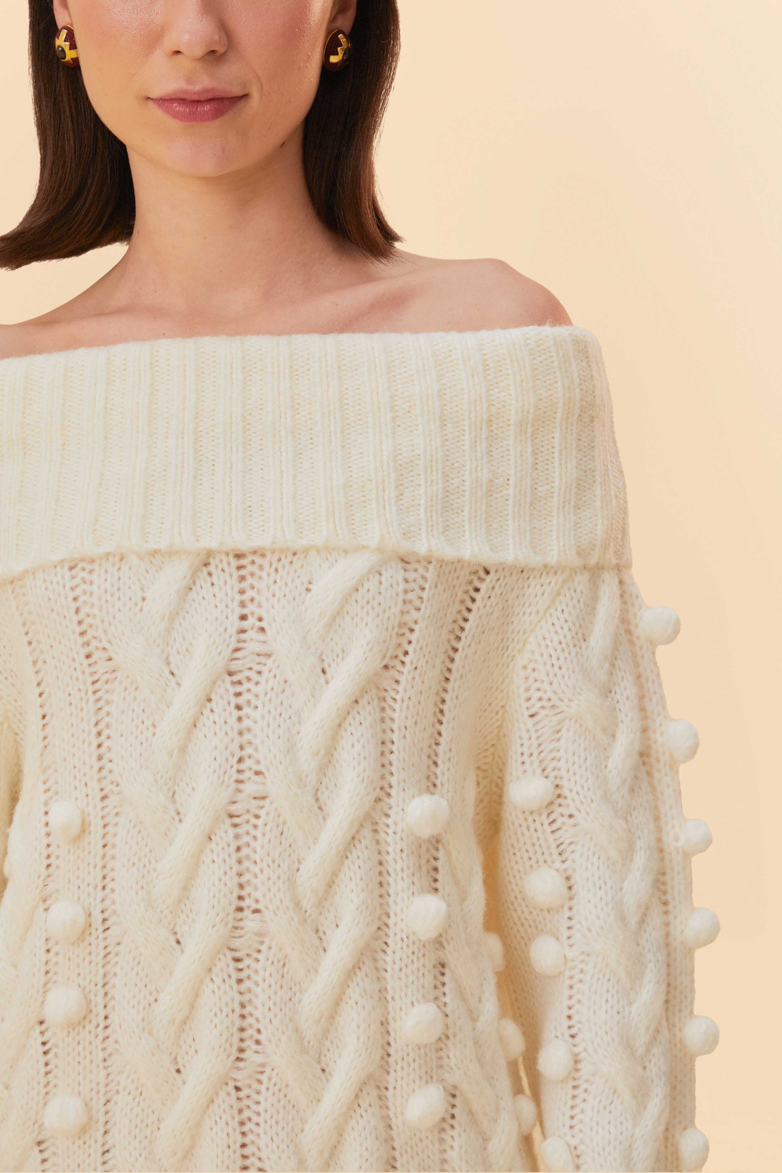 Off-White Braided Midi Sweater Dress - Image 3
