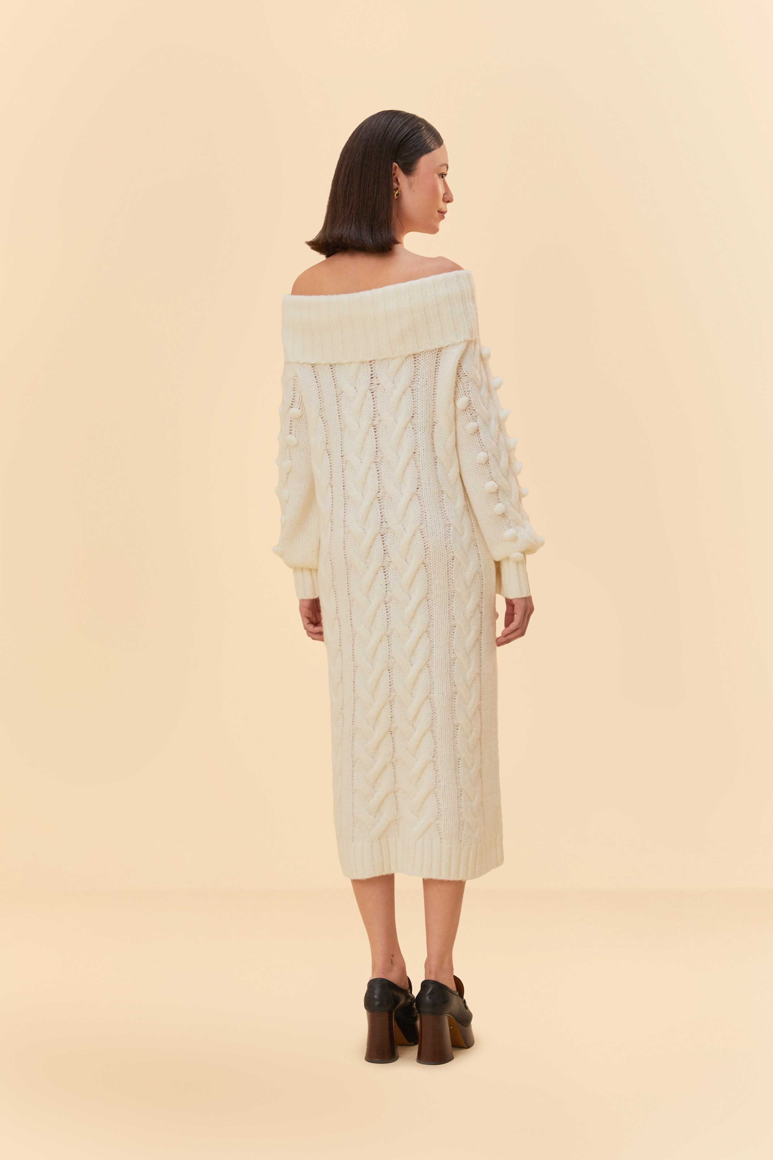 Off-White Braided Midi Sweater Dress - Image 4