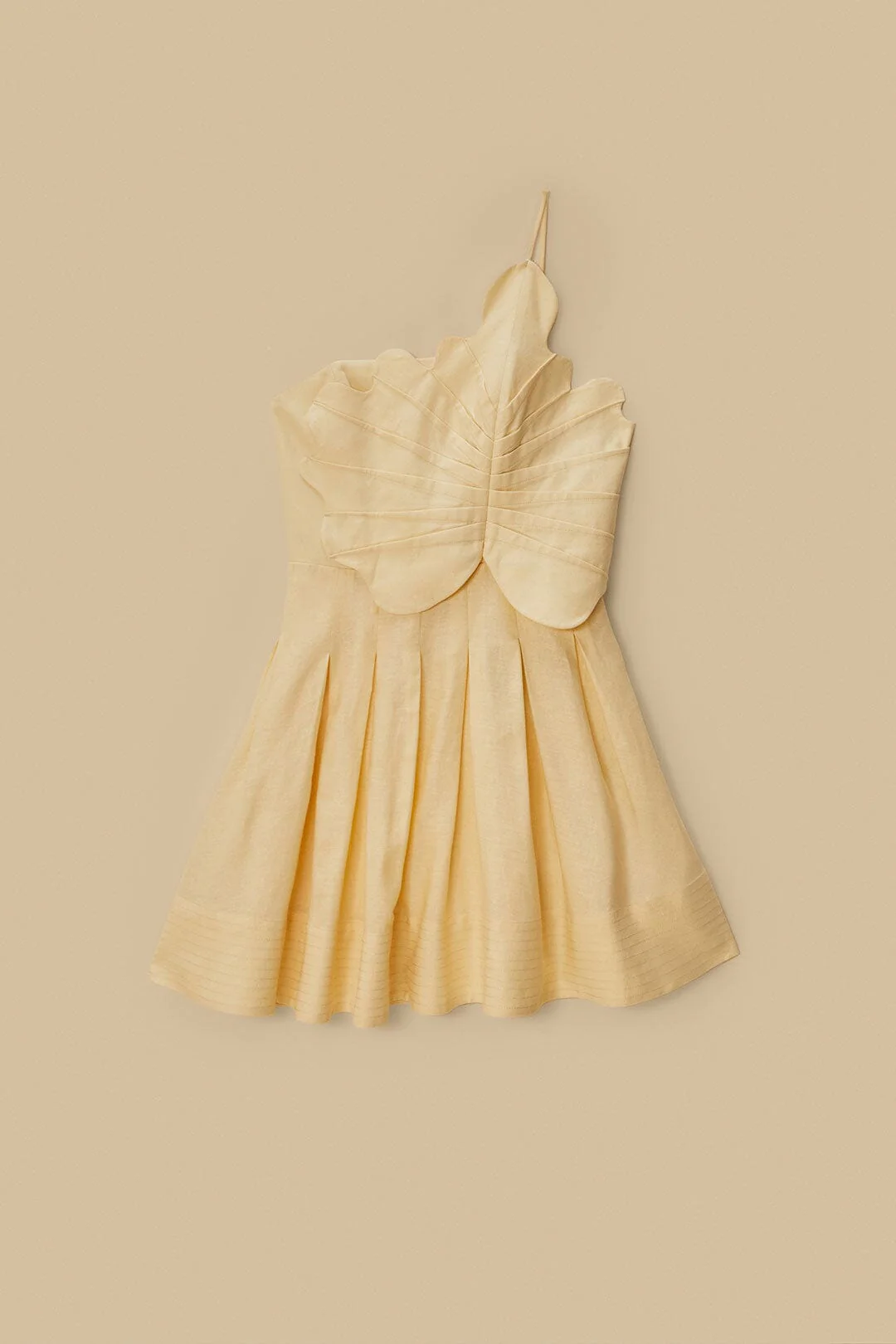 Off-White Lea LENZING™ ECOVERO™ Euroflax™ Mini Dress - Image 4