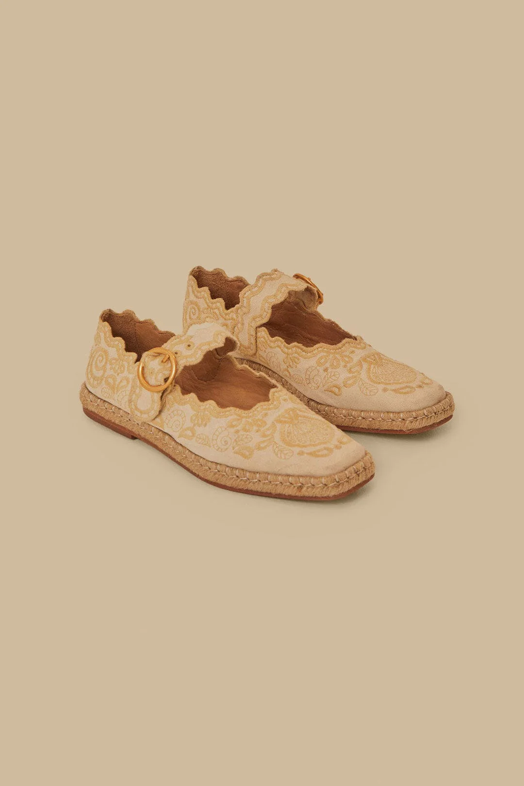 Off-White Richelieu Ballerina Flat - Image 2