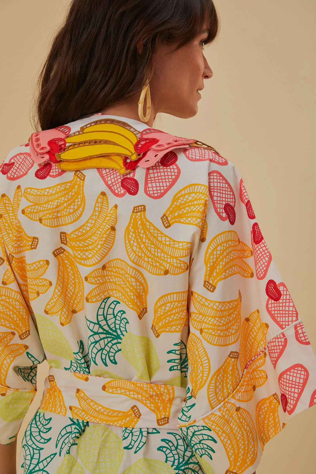 Off-White Tropical Fruits Midi Dress - Image 5