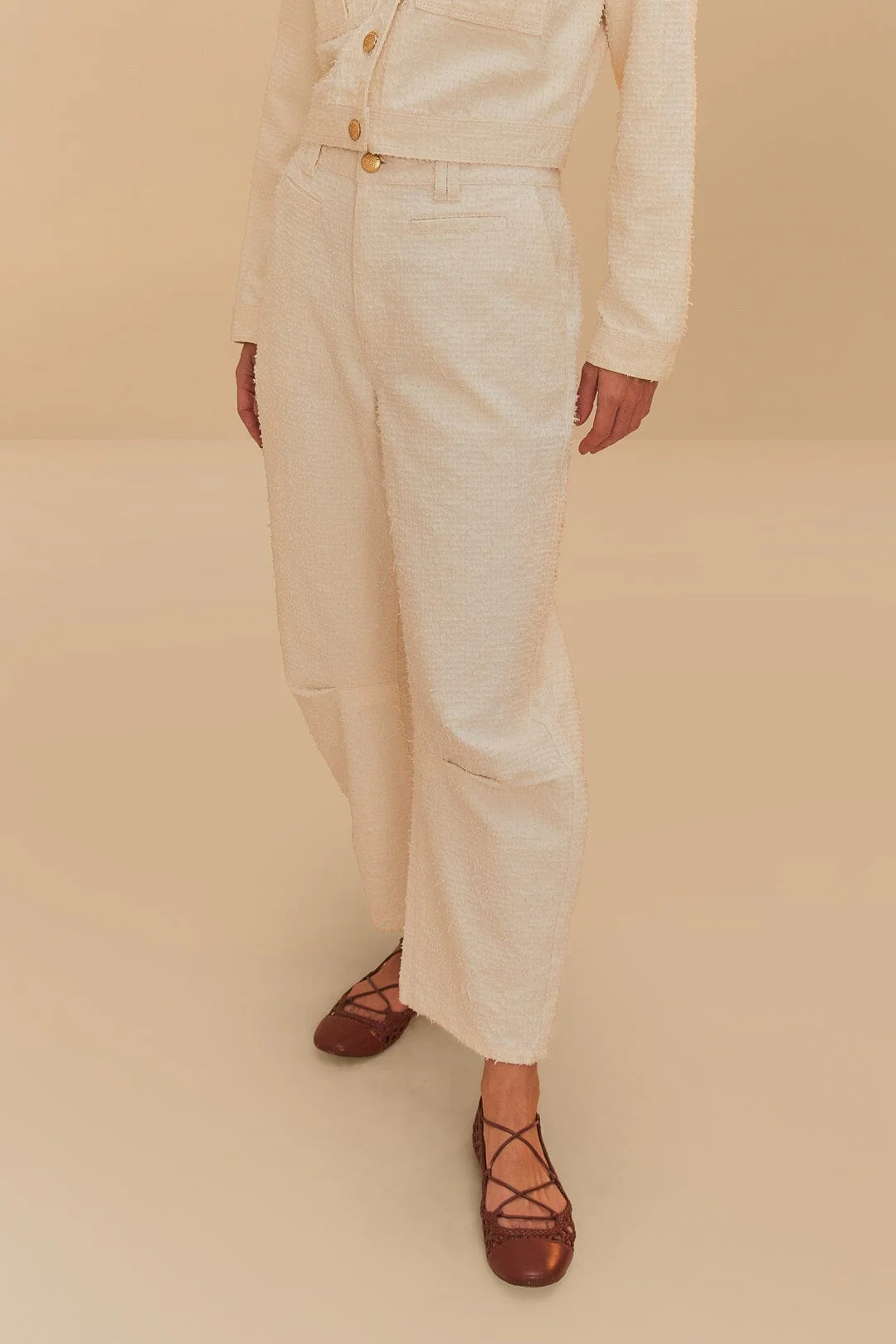 Off-White Twill Laser Carpenter Pants - Image 2