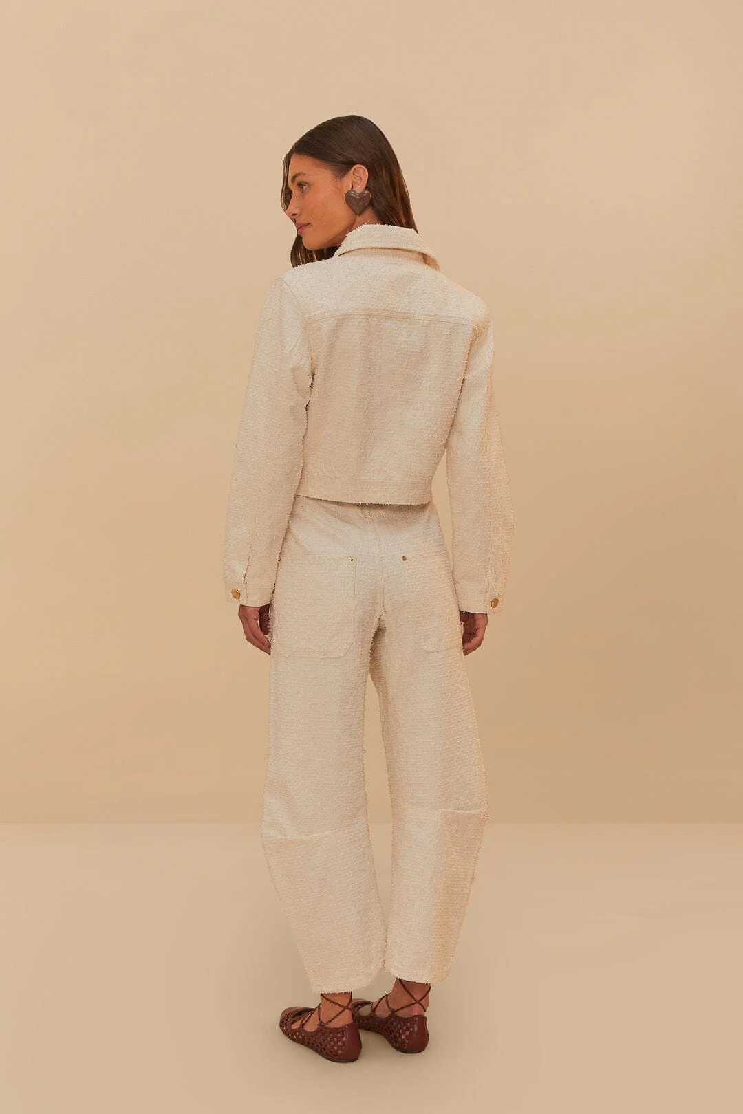 Off-White Twill Laser Carpenter Pants - Image 4