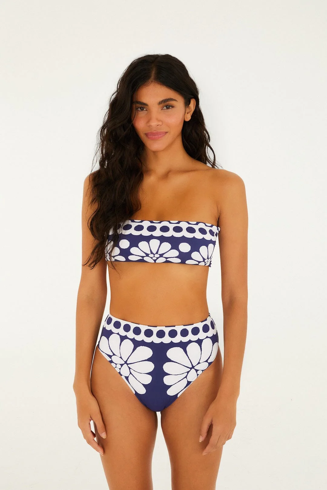 Blue Palermo Strapless Bikini Top - Image 2