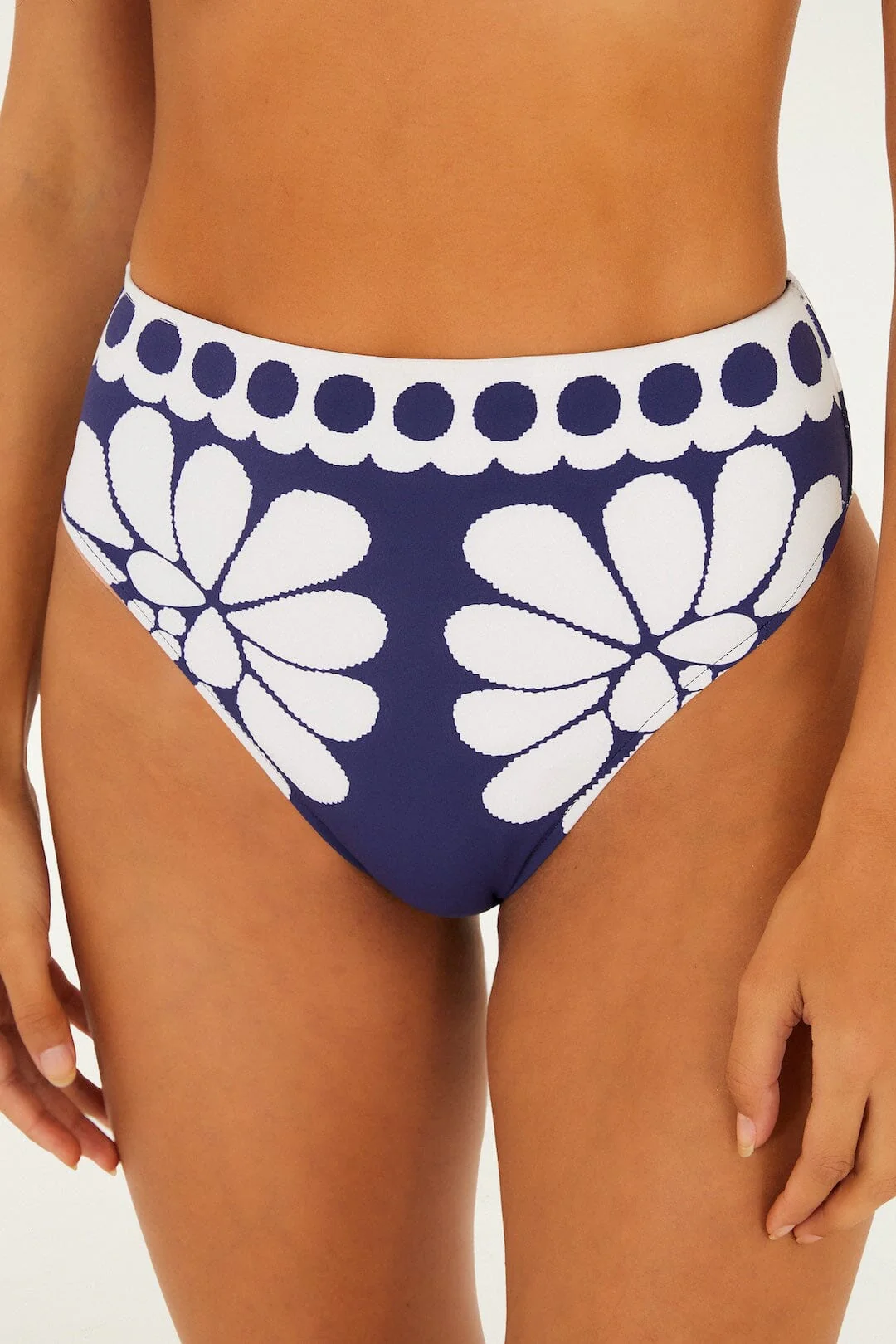Blue Palermo High Waist Bikini Bottom - Image 2