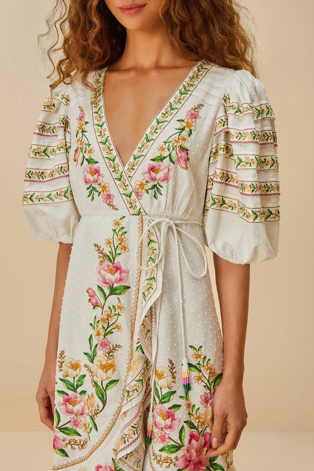 Off-White Palm Dream Wrap Midi Dress - Image 3