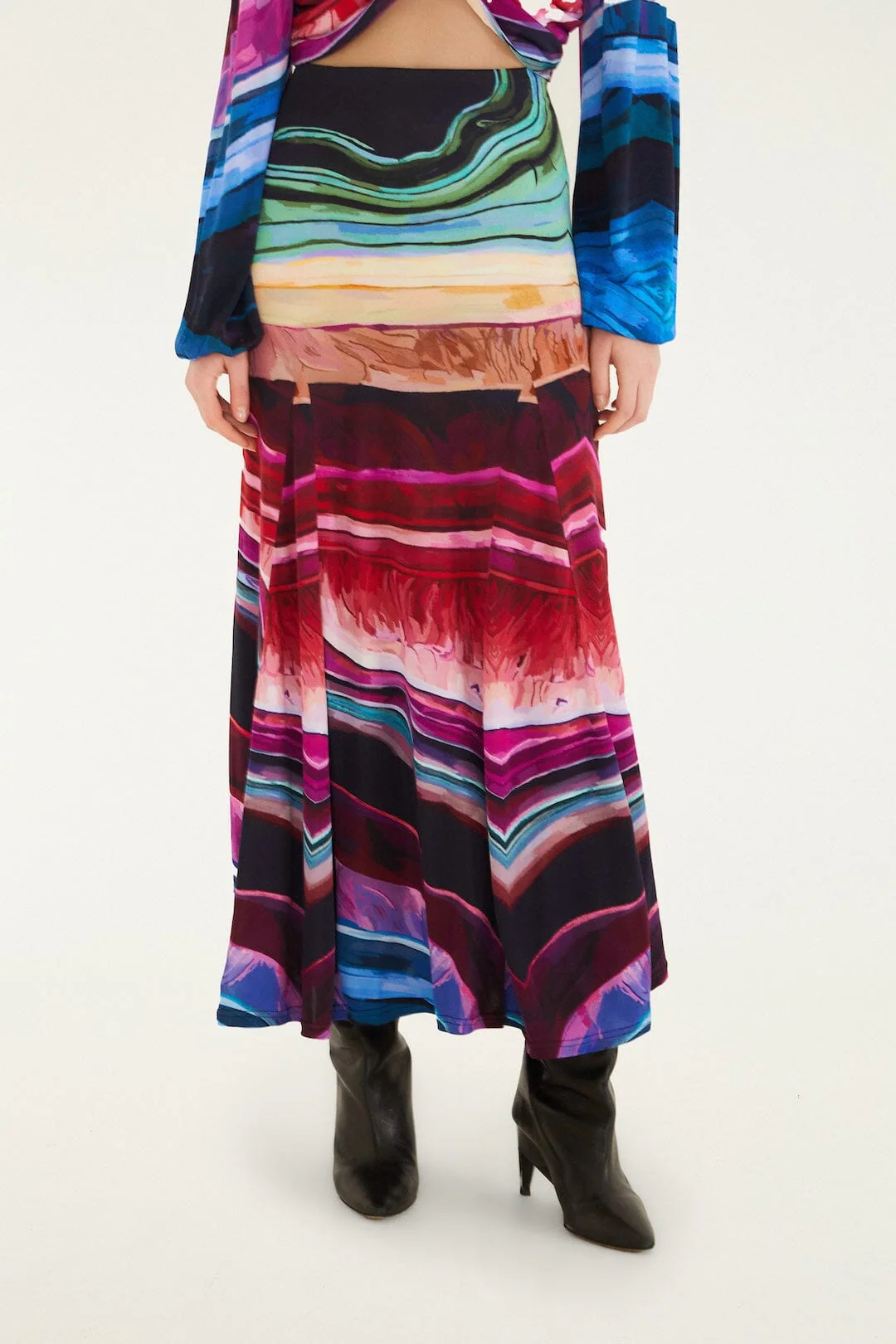 Multicolor Precious Gems Maxi Skirt - Image 2