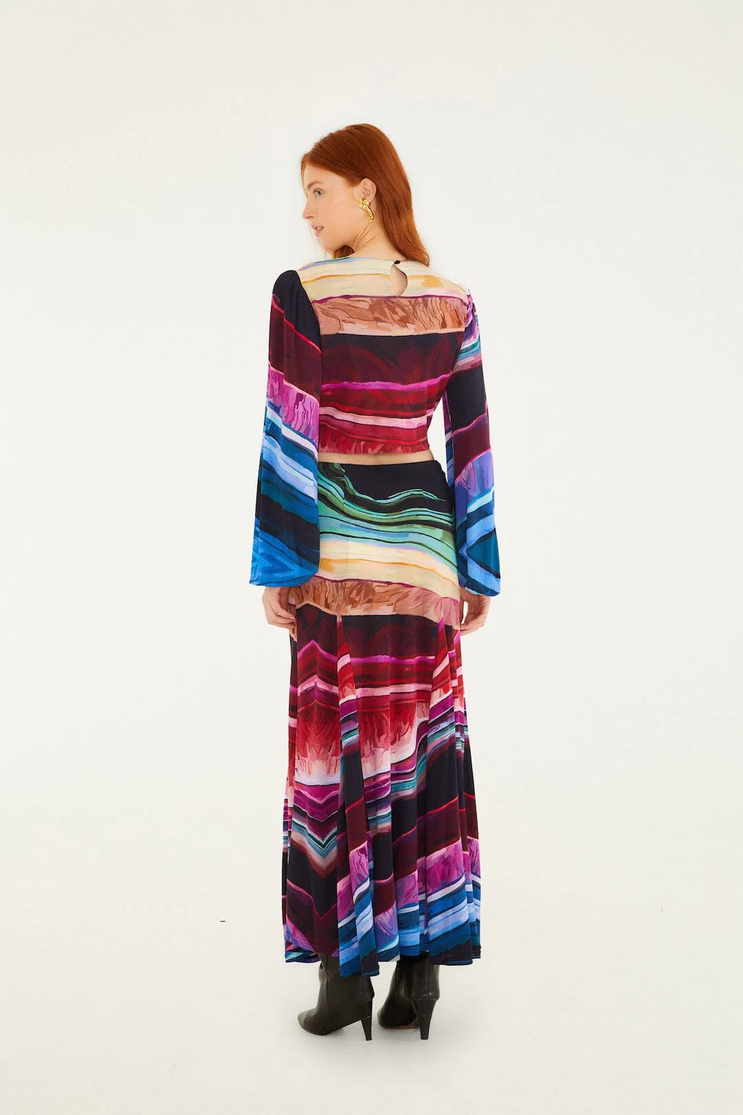 Multicolor Precious Gems Maxi Skirt - Image 3