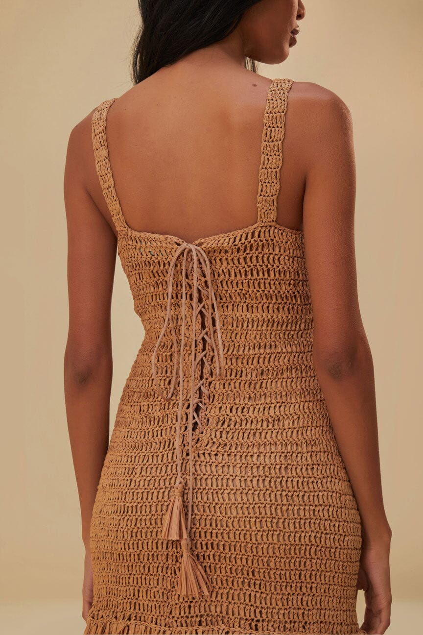 Rafia Midi Dress - Image 5