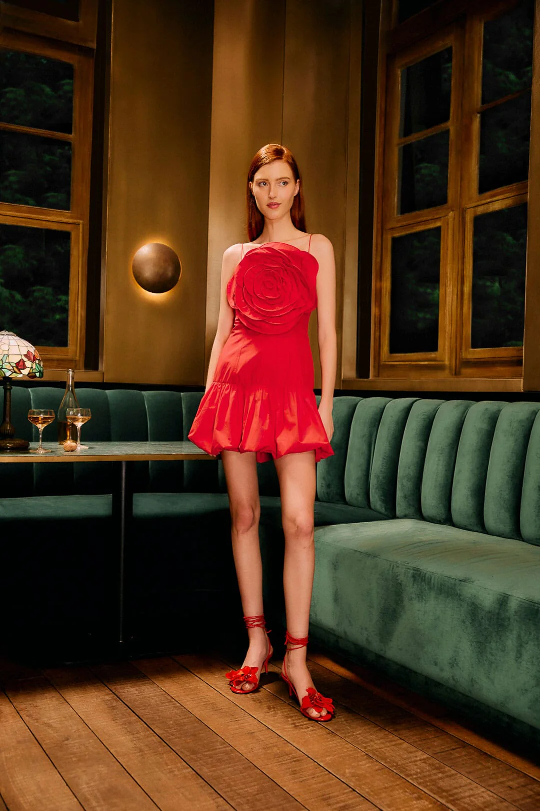 Red Balloon Mini Dress - Image 2