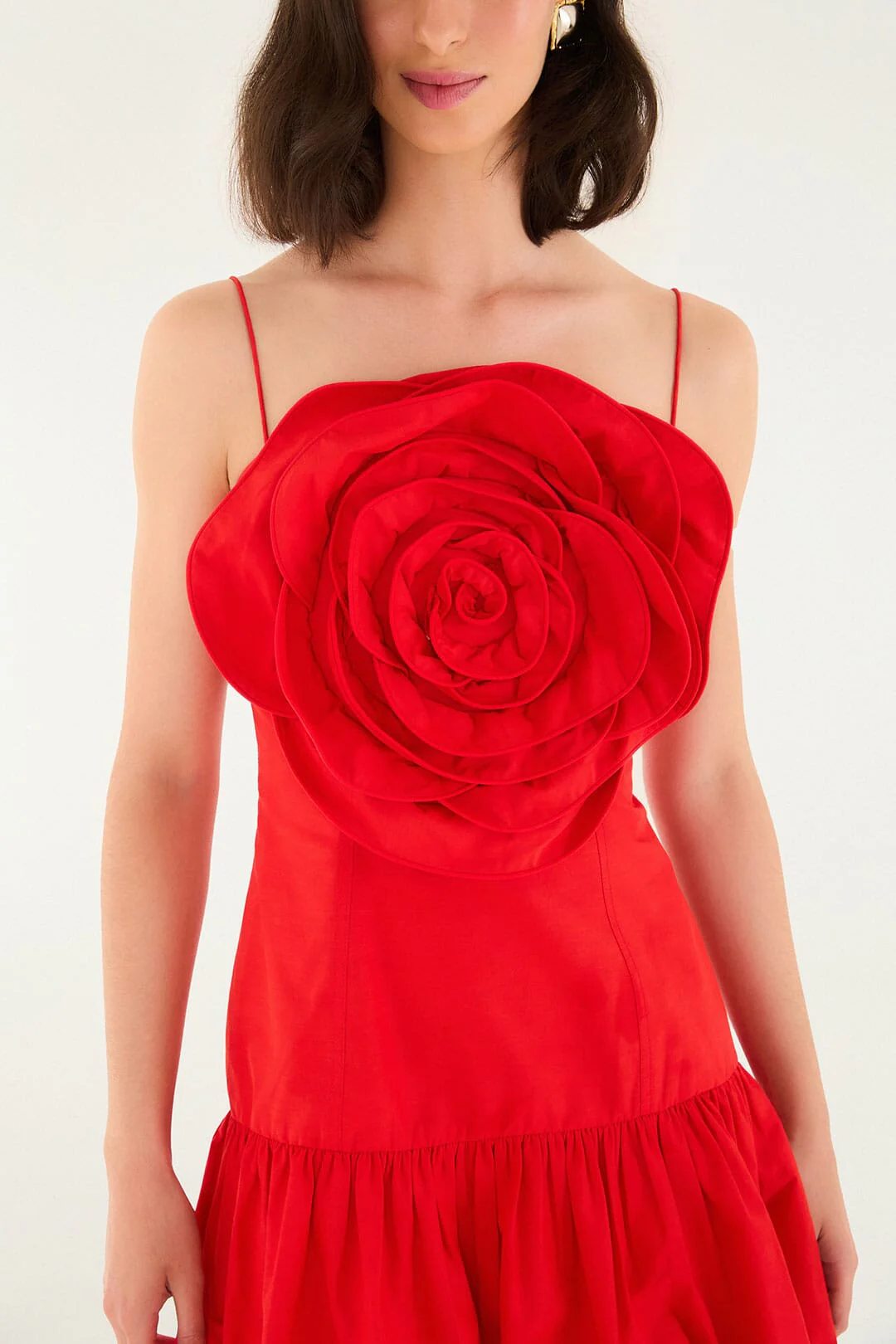 Red Balloon Mini Dress - Image 4